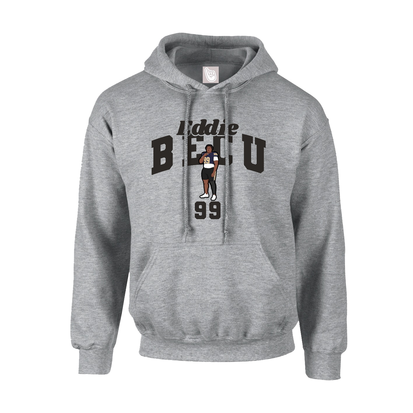 Youth Hoodie — Signature Arch in Grey