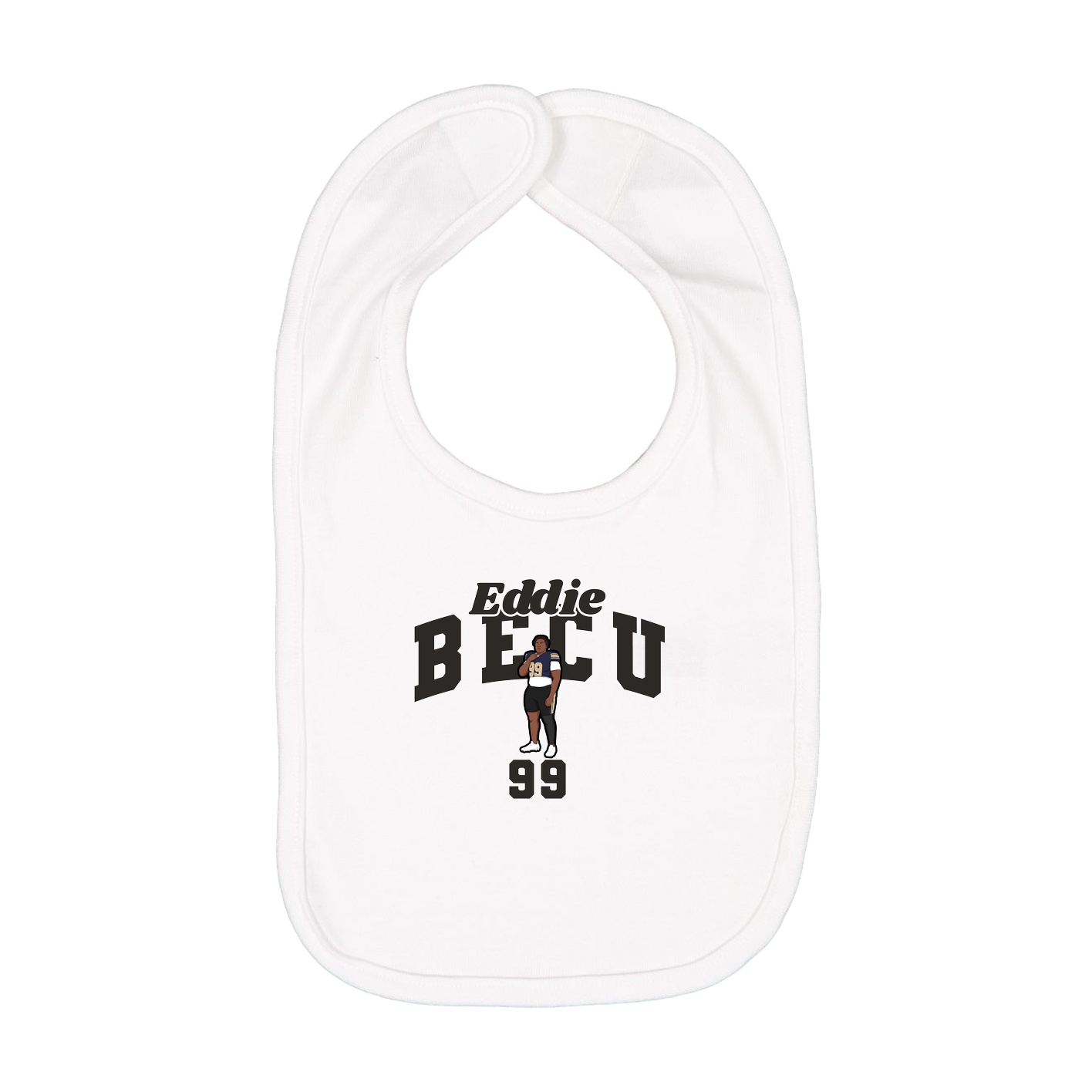 Infant Bib — Signature Arch in White