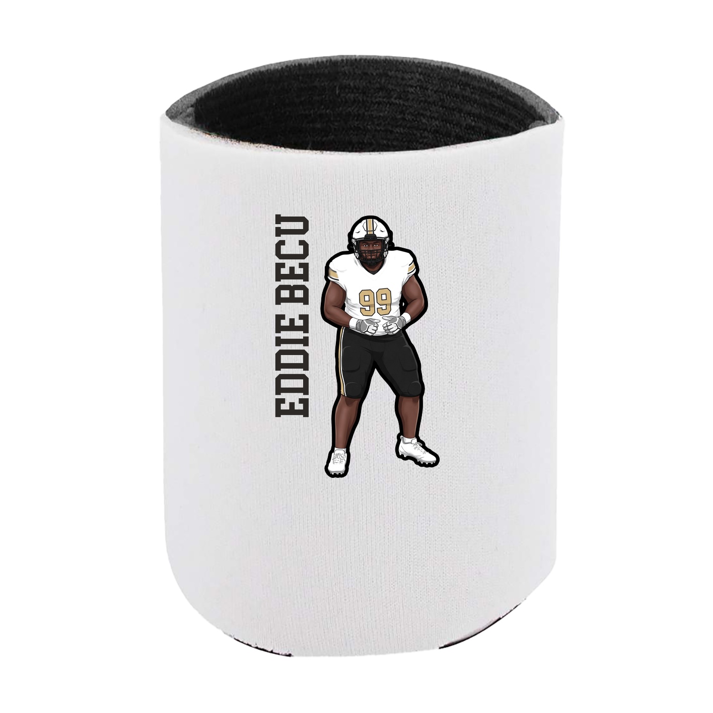 Can Holder — Name Vertical in White