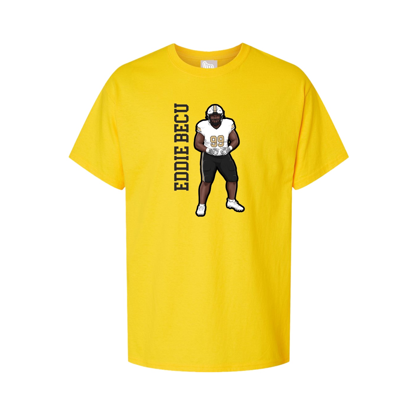 Tee — Name Vertical in Gold