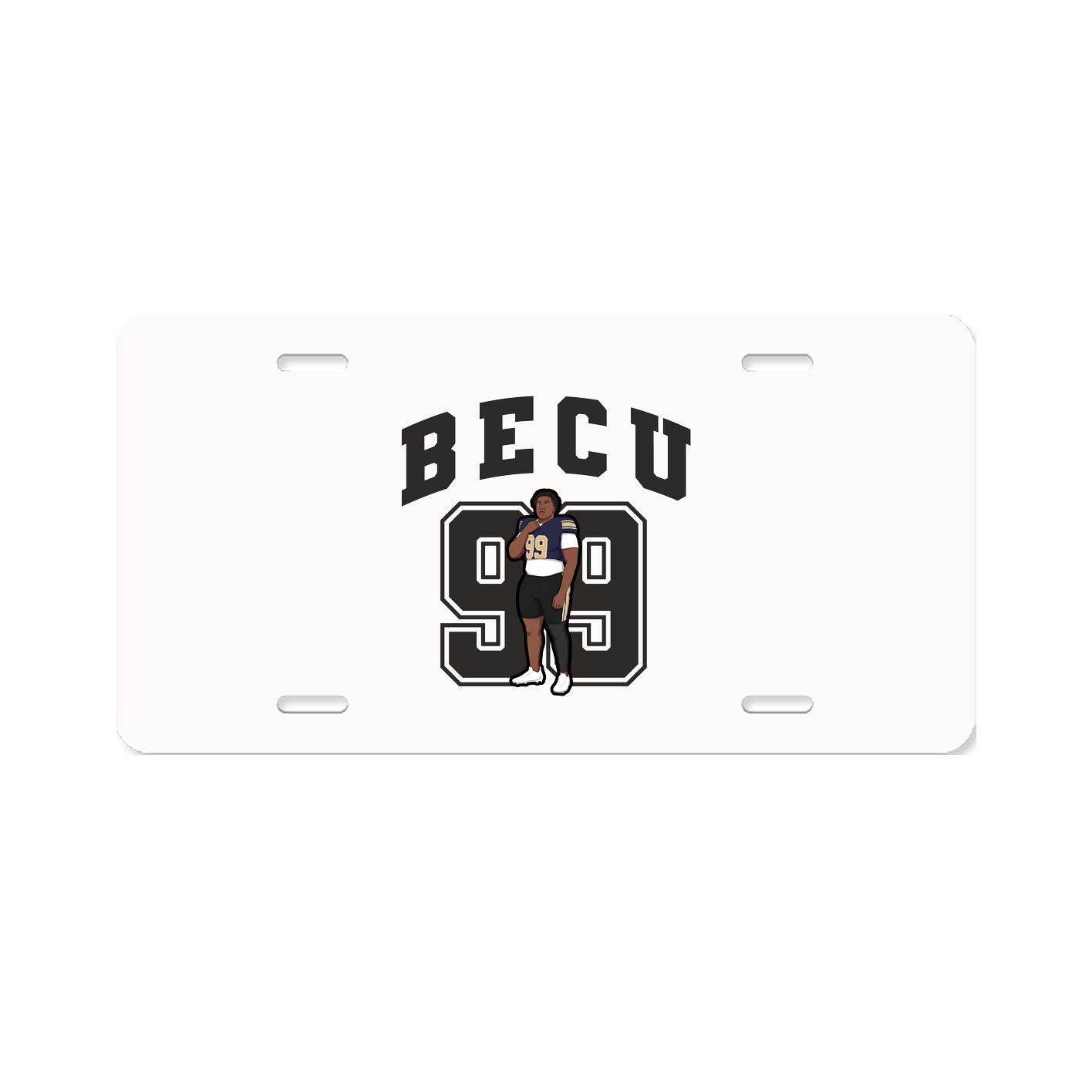 License Plate — Number in Classic