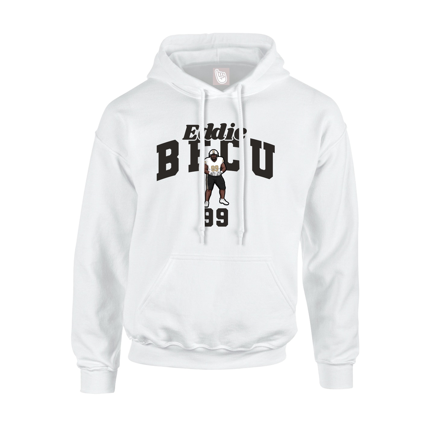 Hoodie — Signature Arch in White