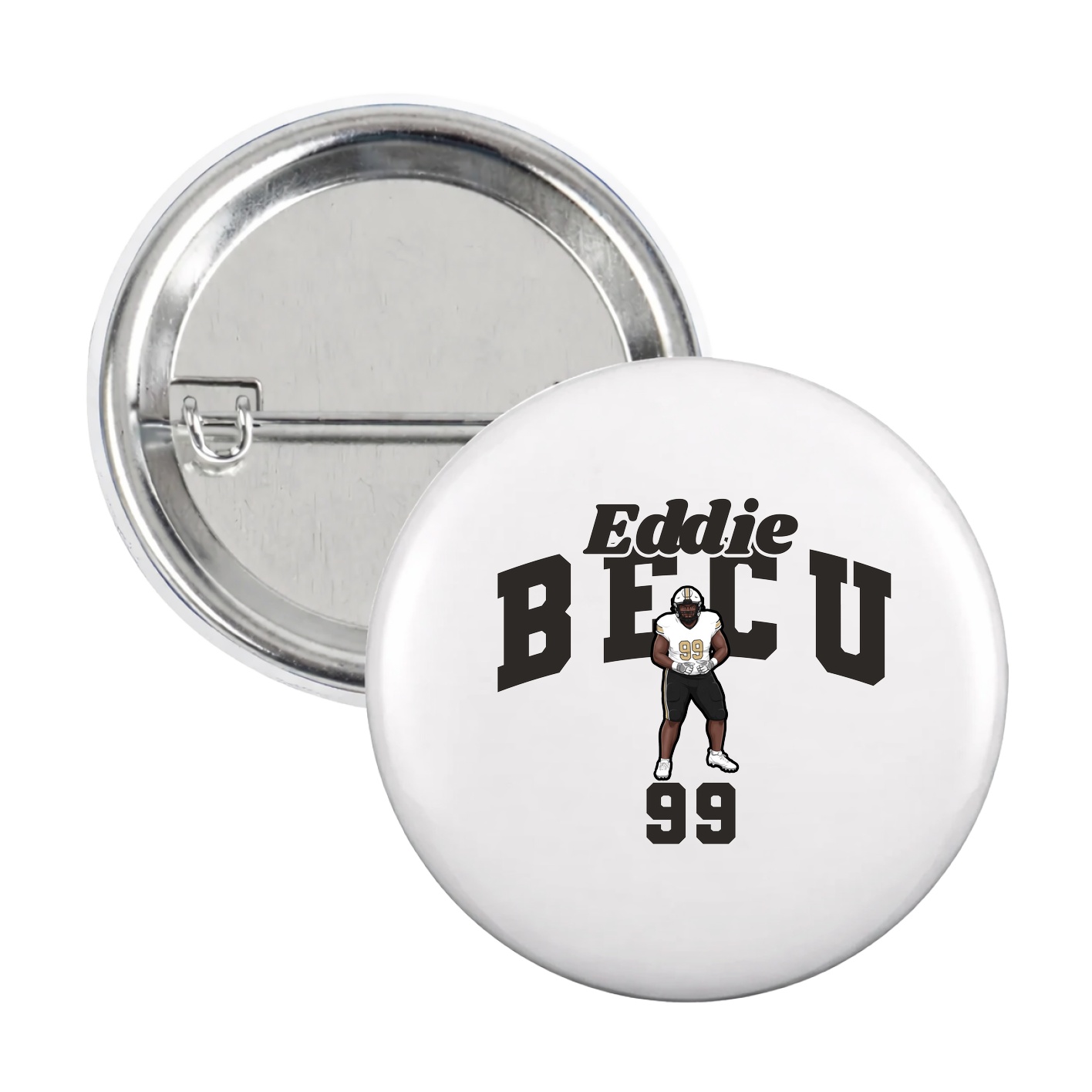Game Day Button — Signature Arch in White