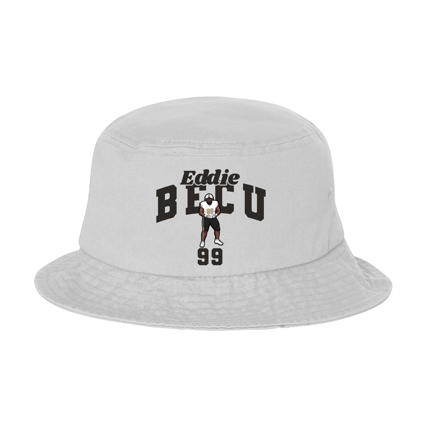 Bucket Cap — Signature Arch in White