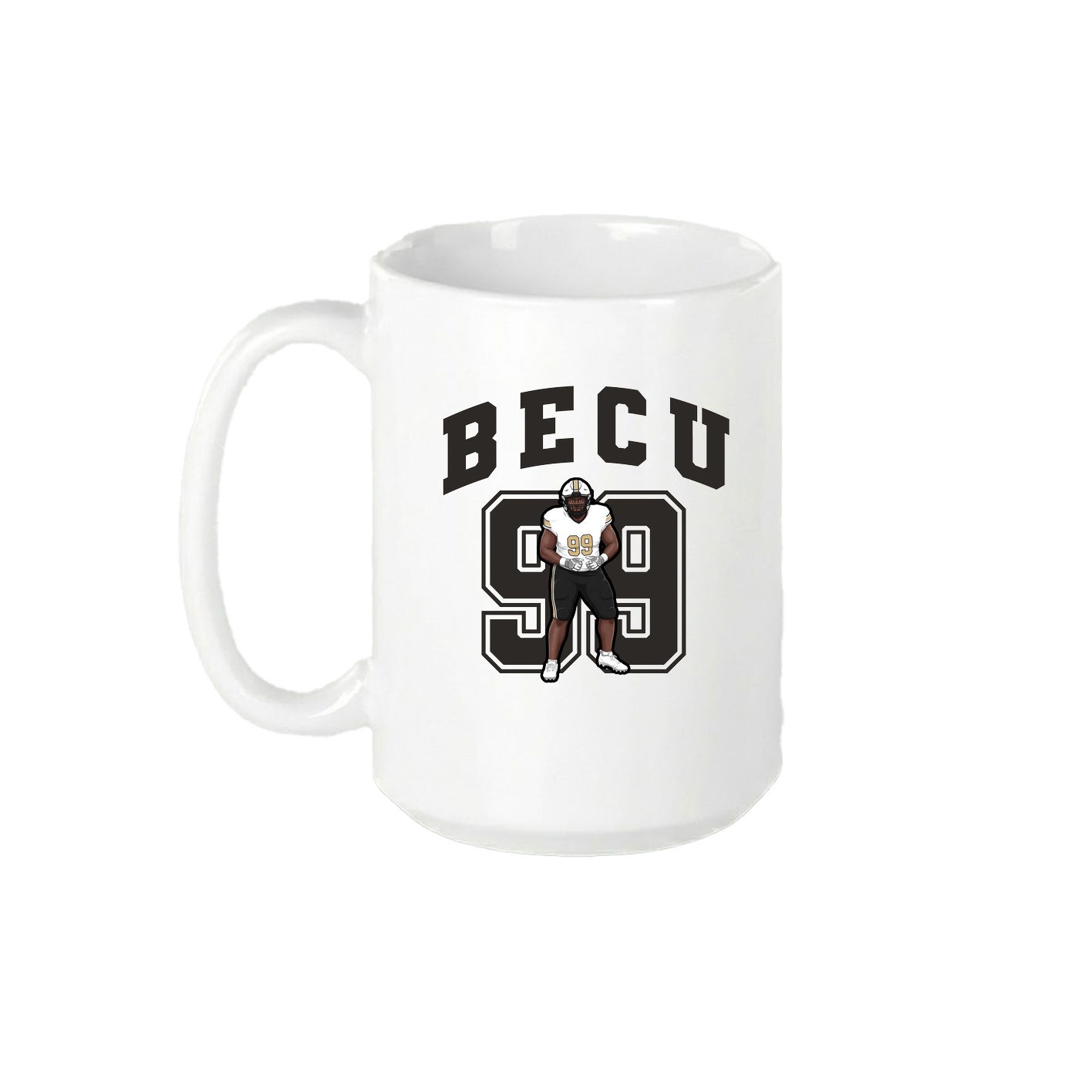 15oz Coffee Mug — Number in White