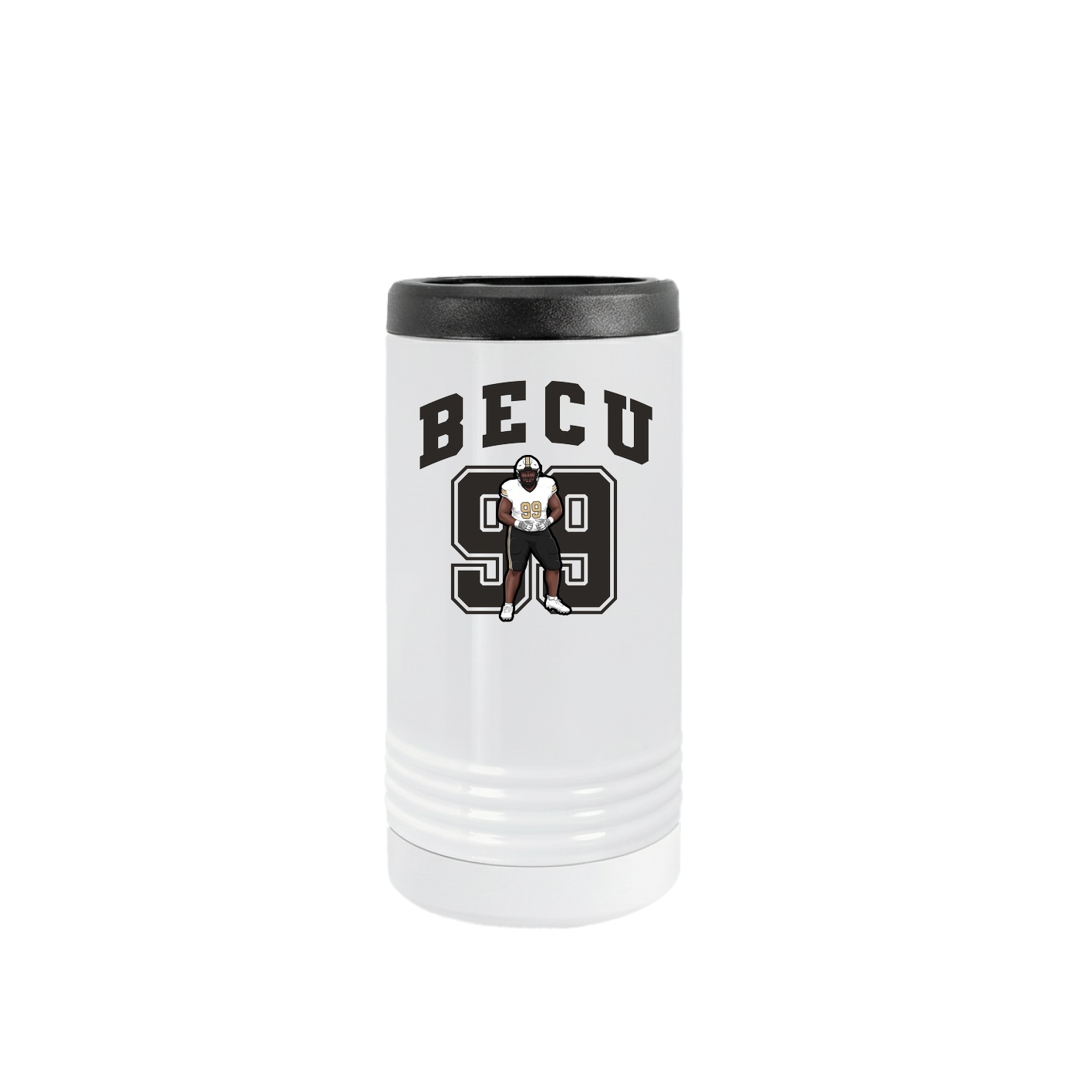 Slim Beverage Holder — Number in White