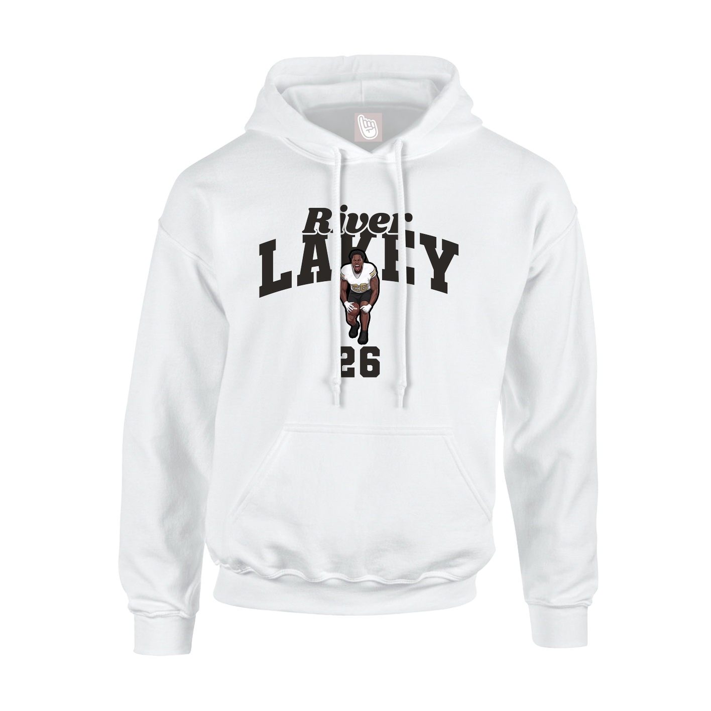 Hoodie — Signature Arch in White
