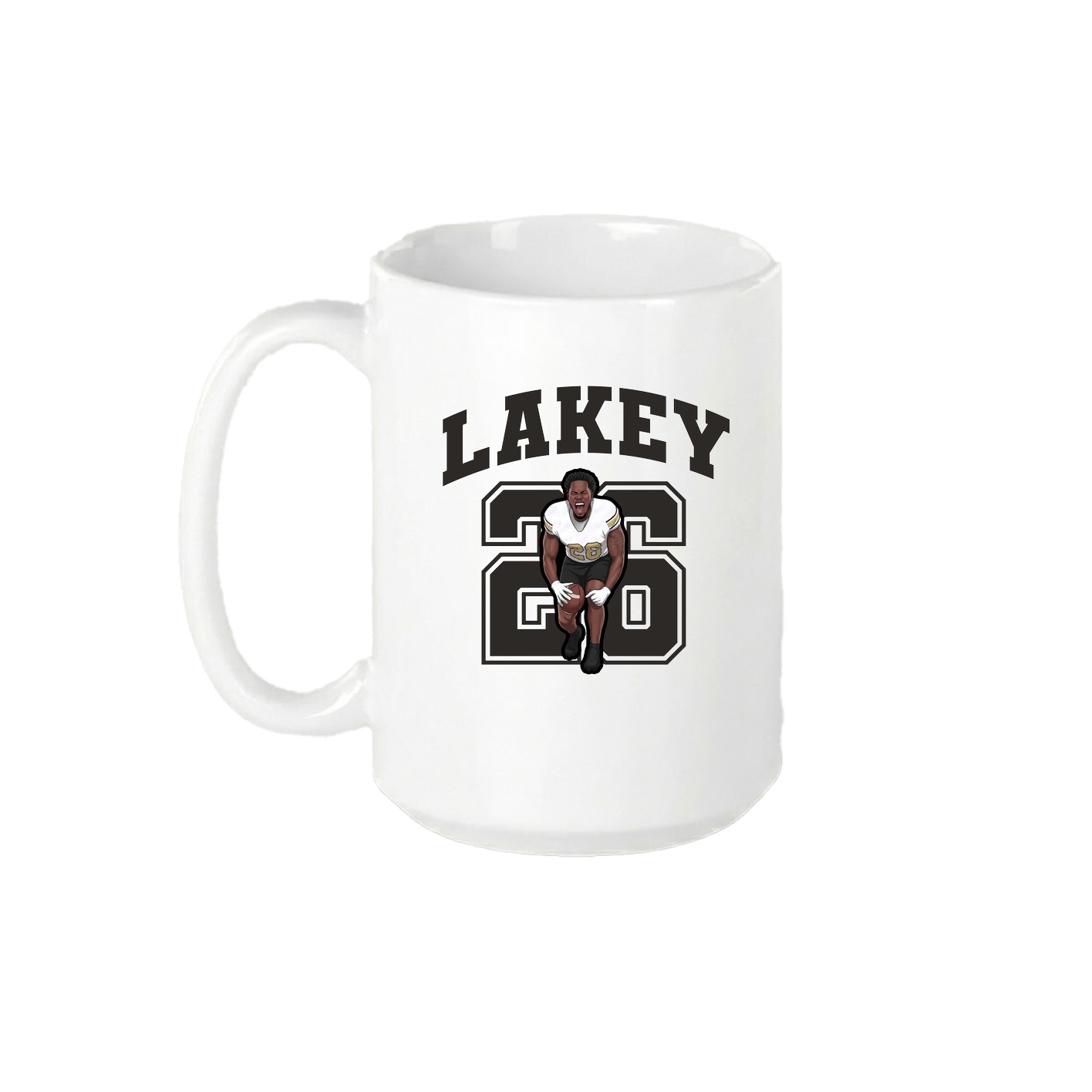 15oz Coffee Mug — Number in White