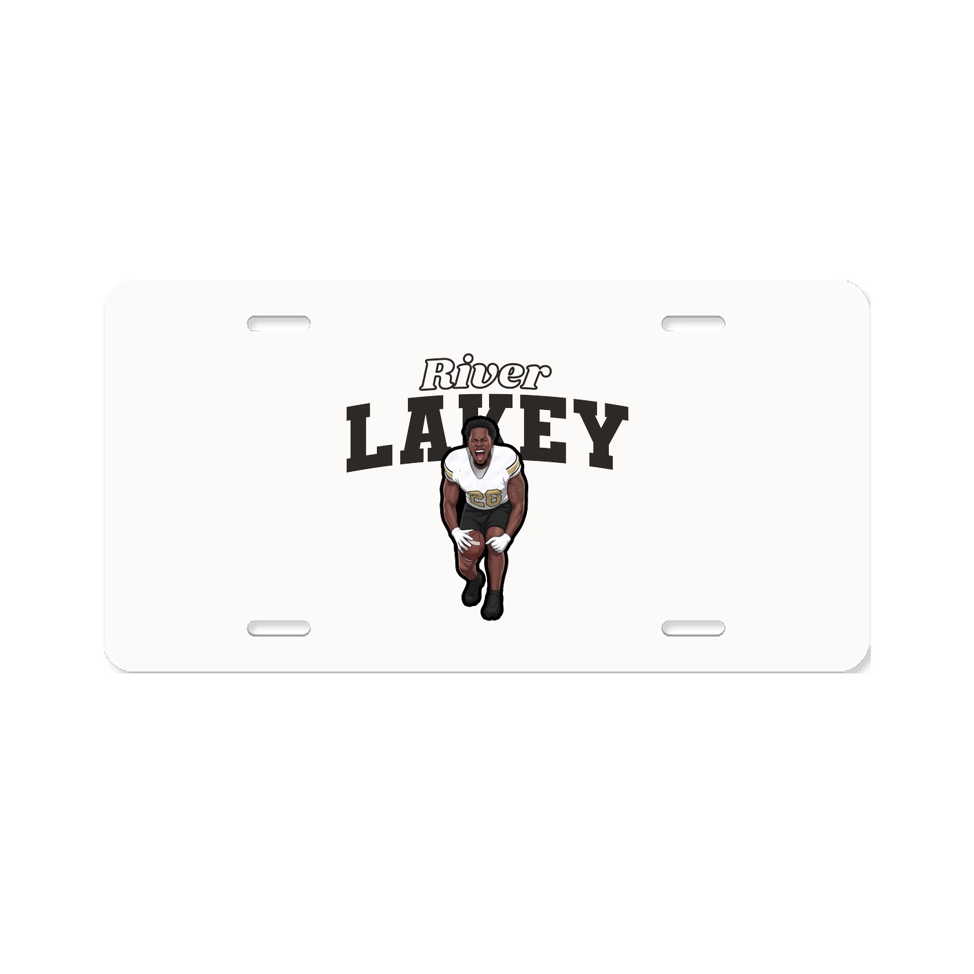 License Plate — Name Arch in Classic
