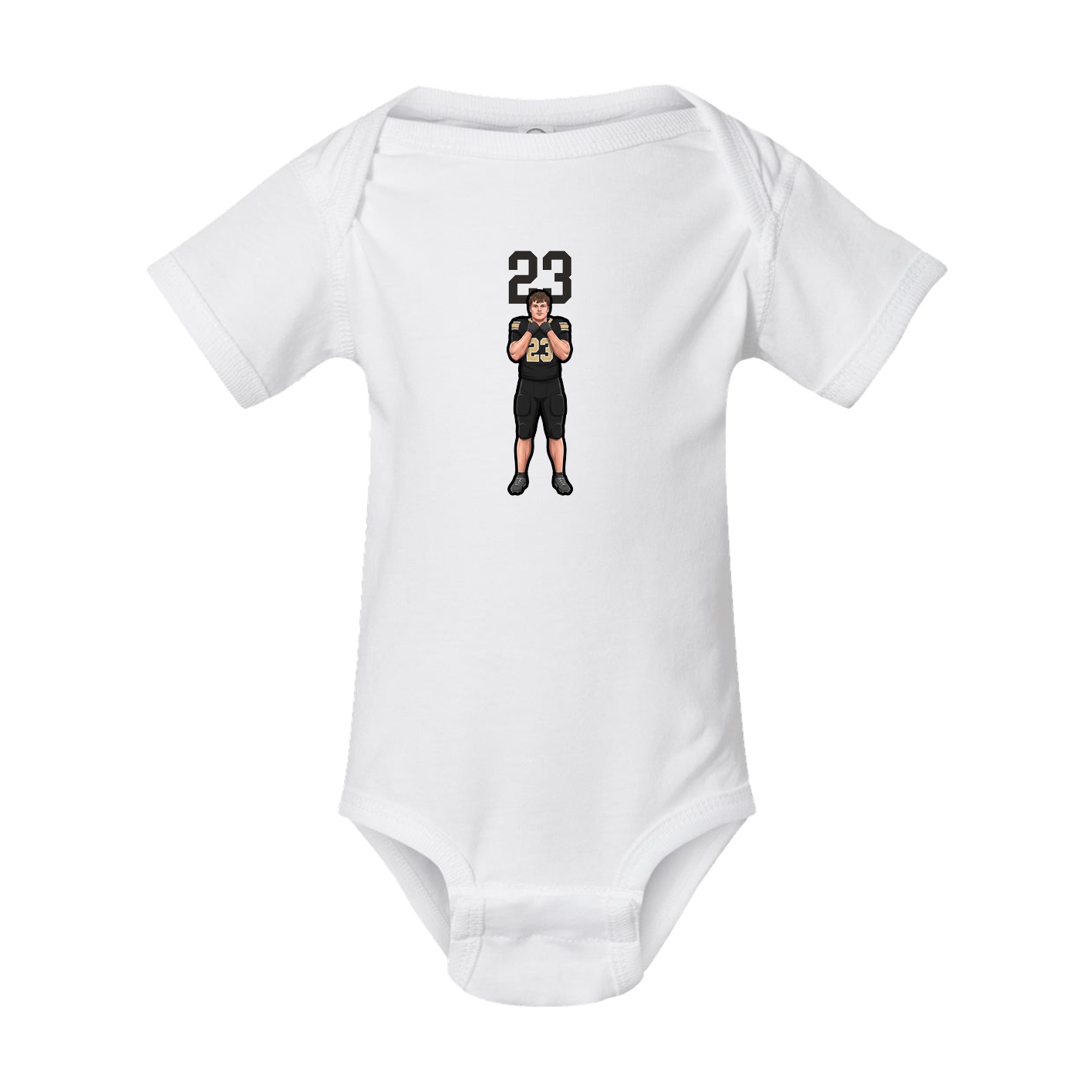 Baby Onesie — Number Top in White