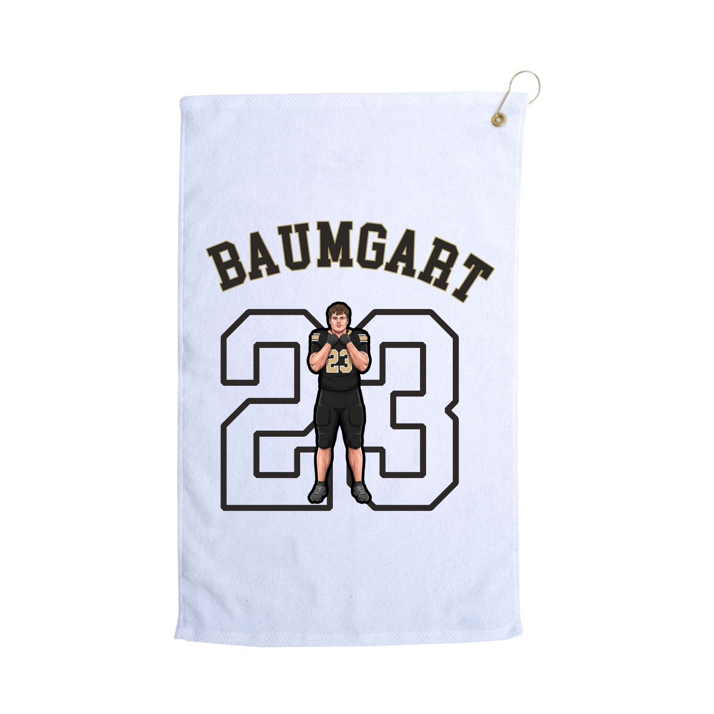 Golf Towel — Shirsey Arch in White