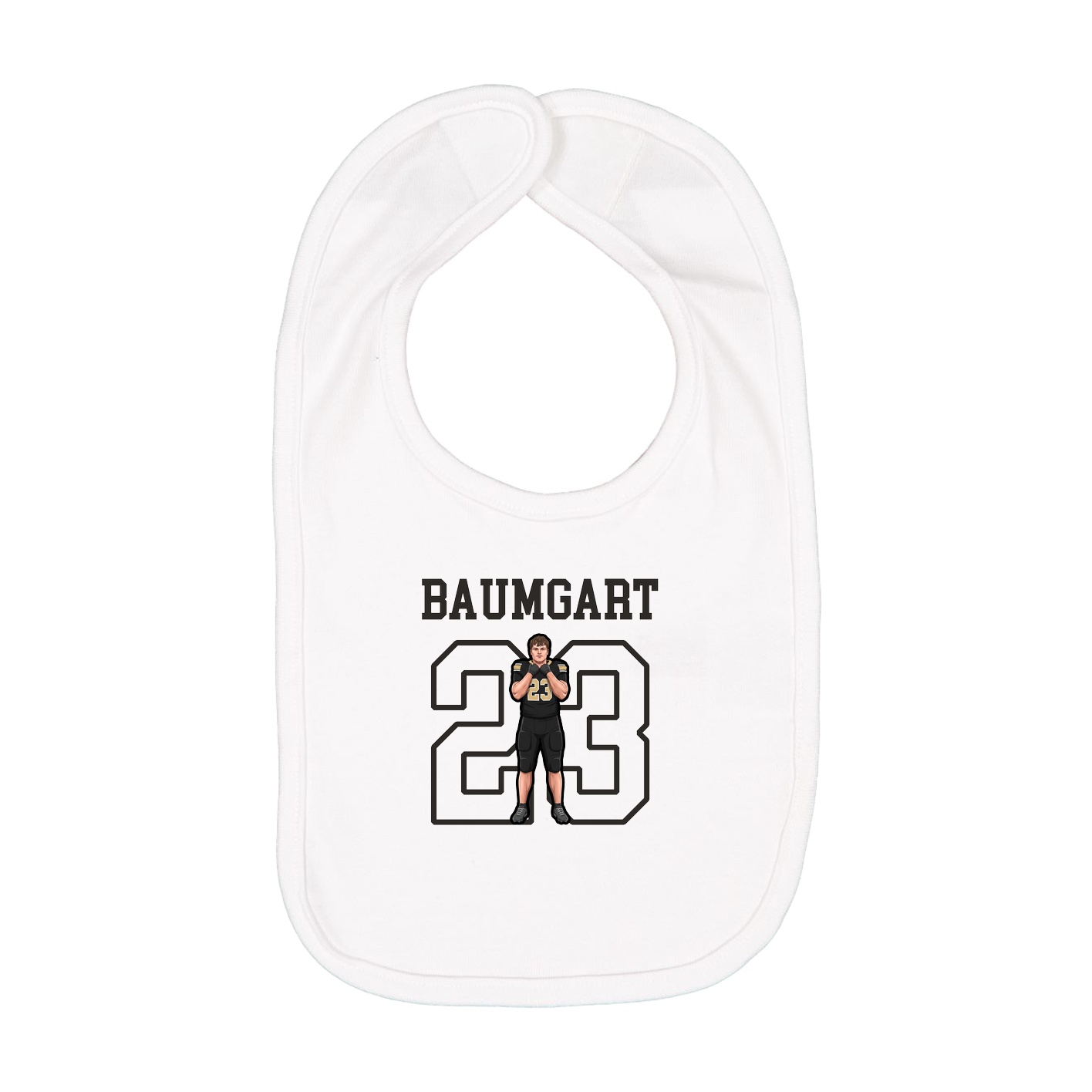 Infant Bib — Shirsey in White