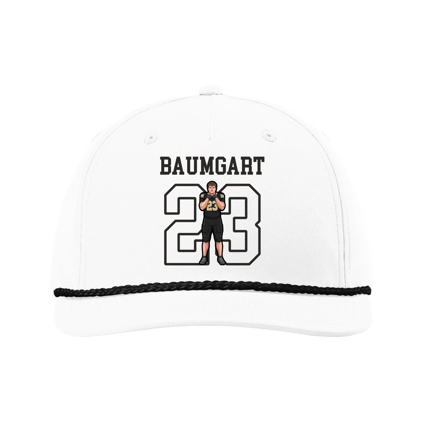 Five-Panel Classic Rope Cap — Shirsey in White
