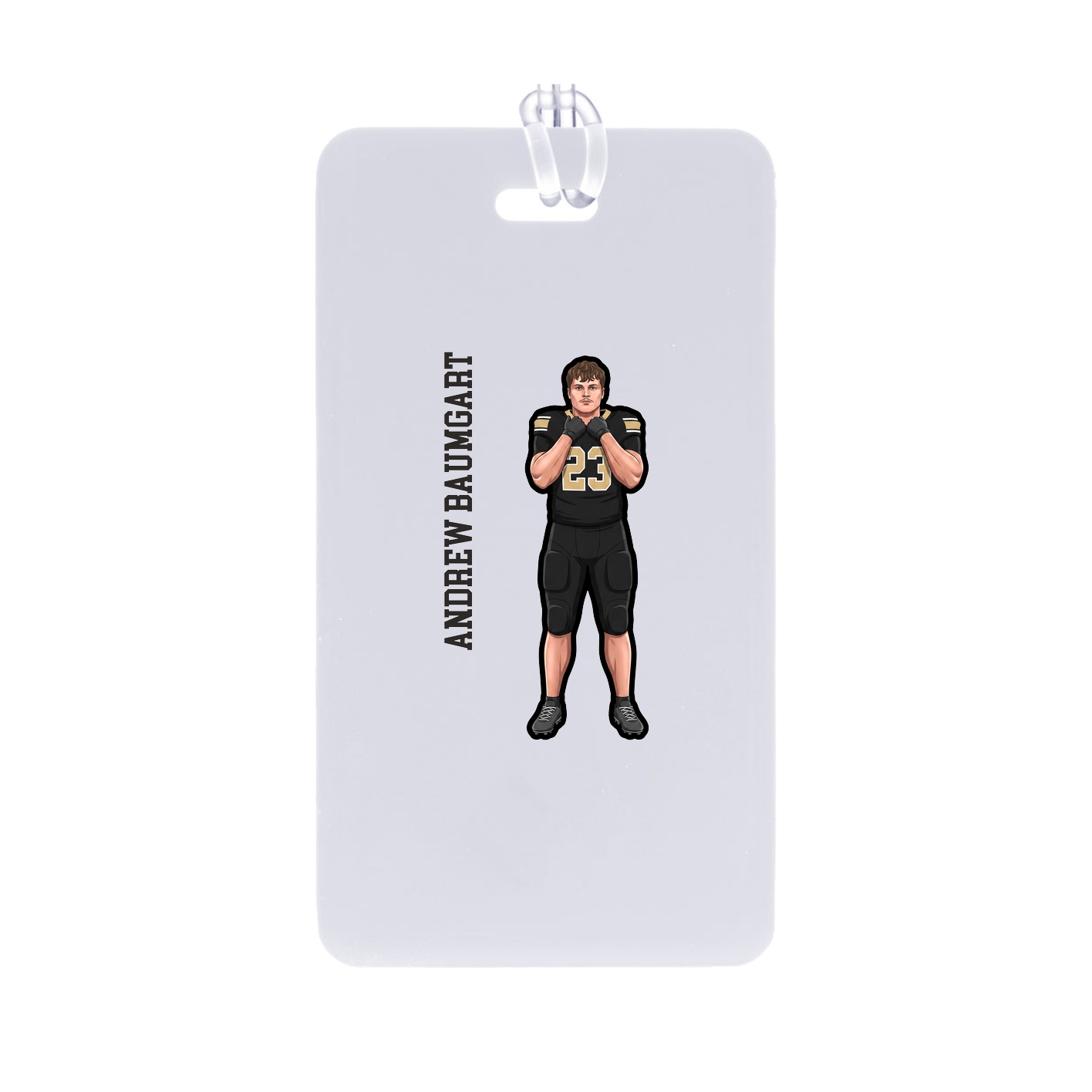Bag Tag — Name Vertical in Classic