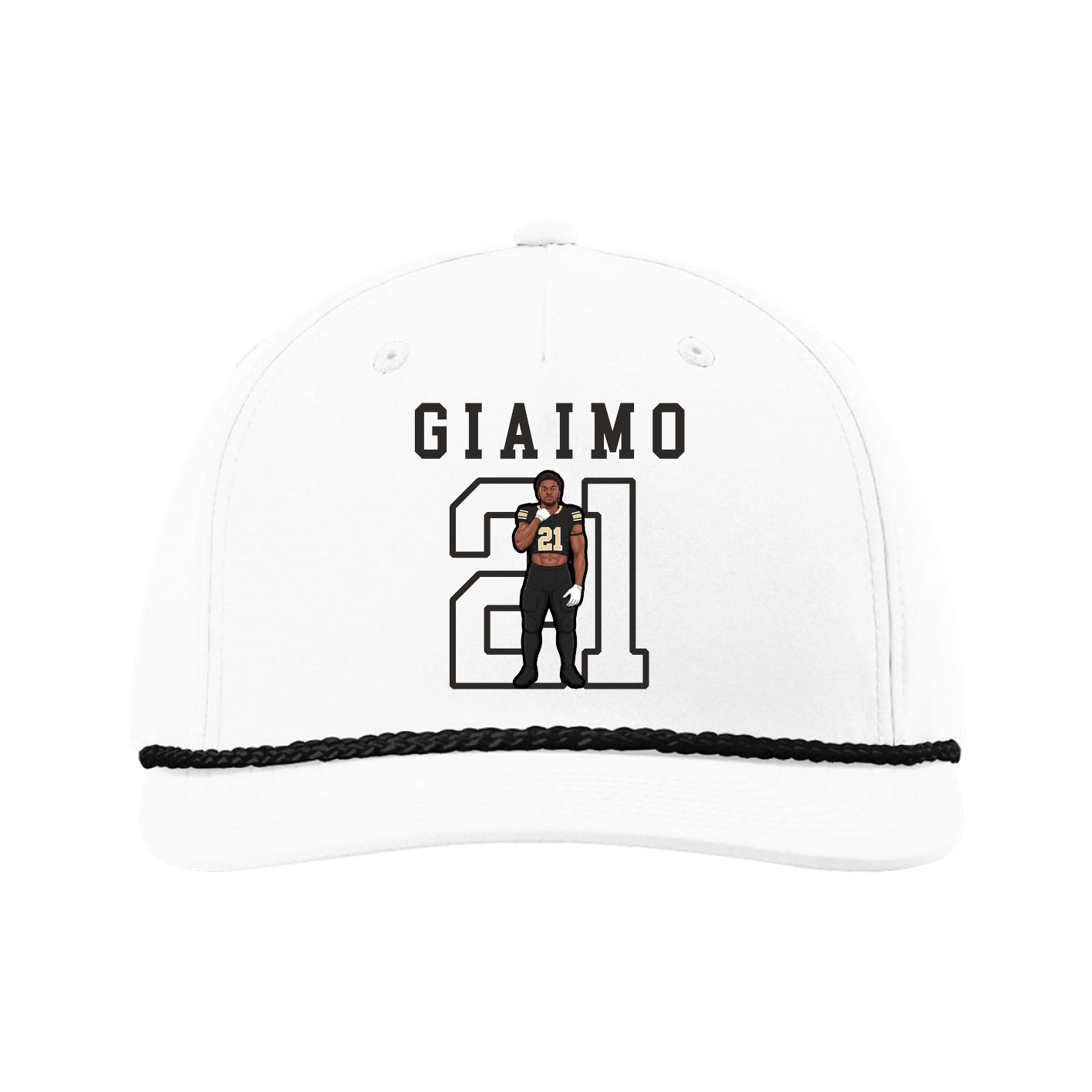 Five-Panel Classic Rope Cap — Shirsey in White