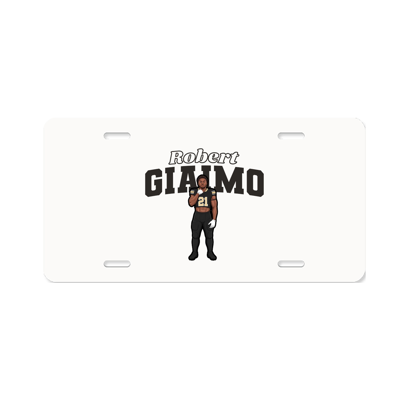 License Plate — Name Arch in Classic