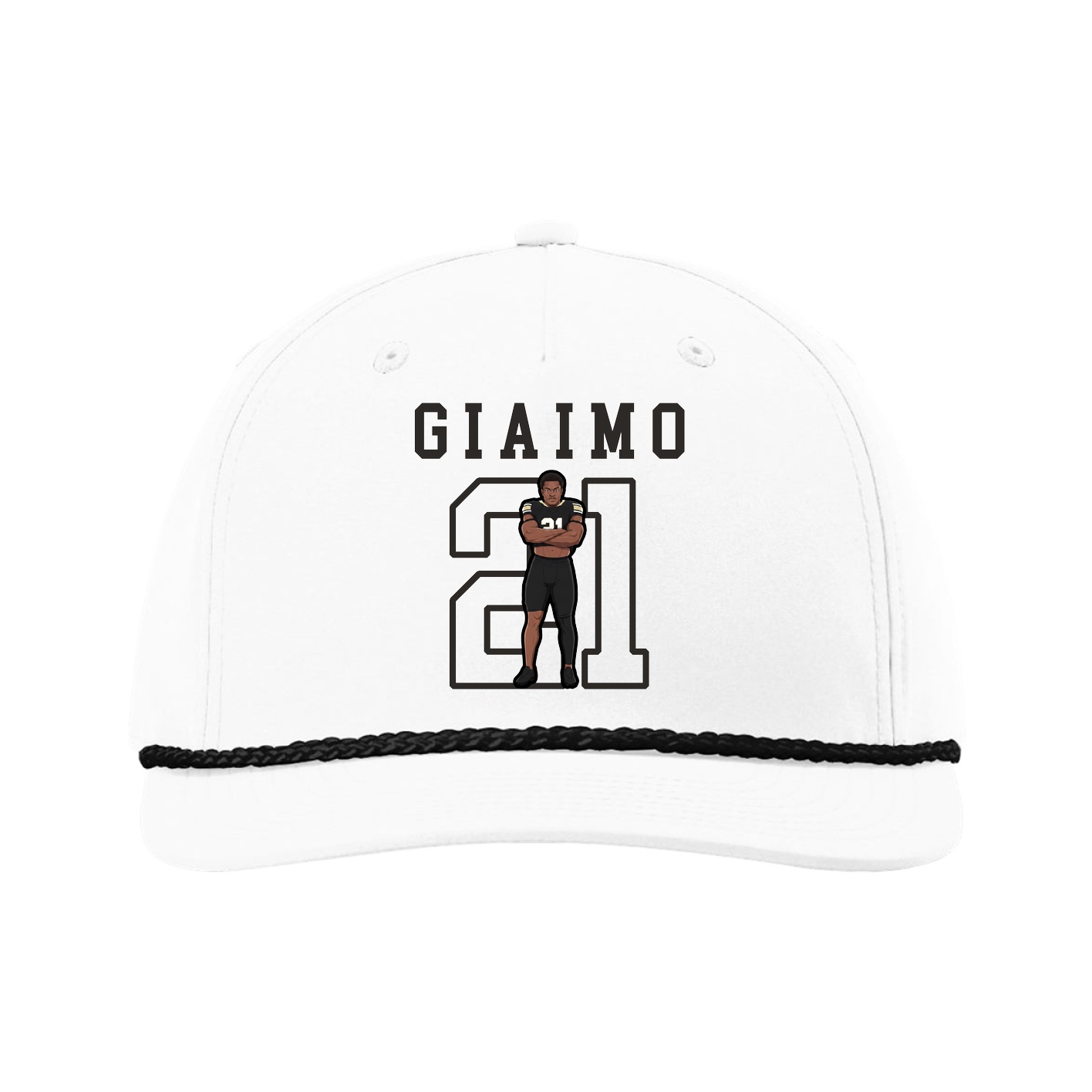 Five-Panel Classic Rope Cap — Shirsey in White