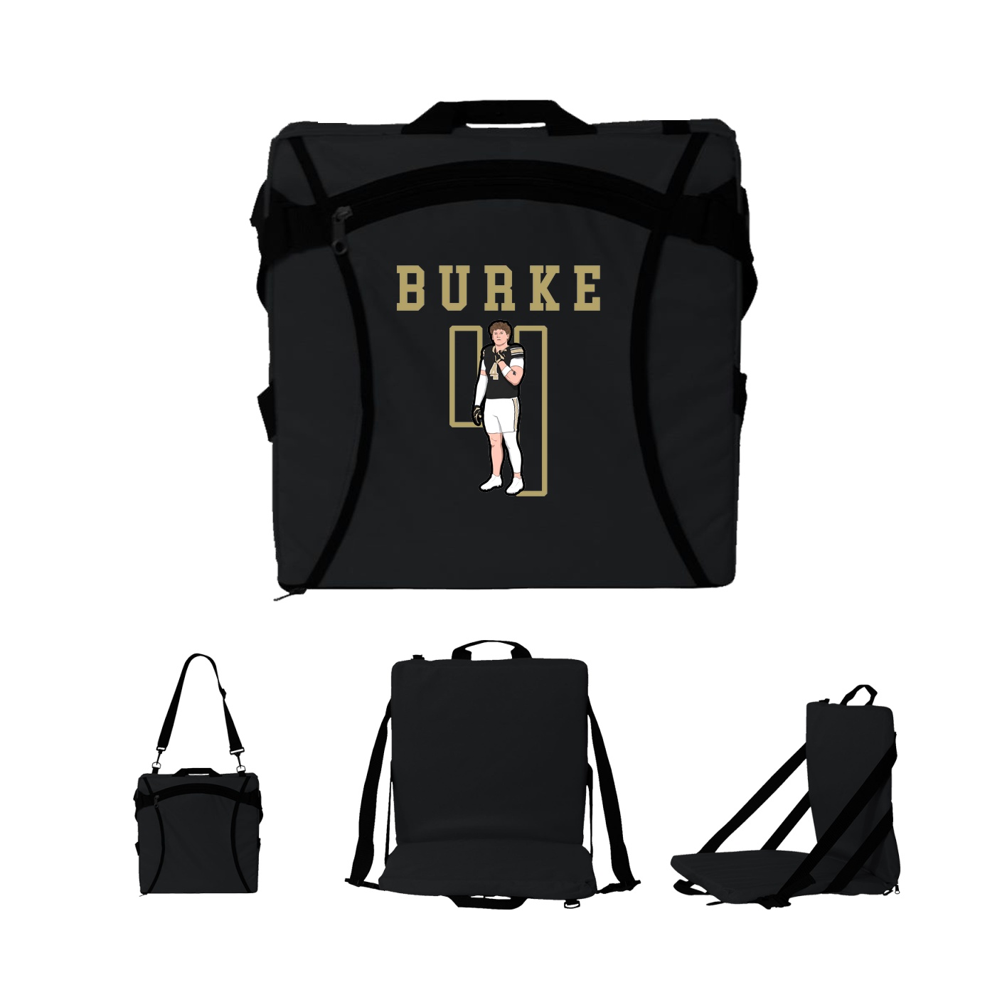 Folding Stadium Seat — Shirsey in Black