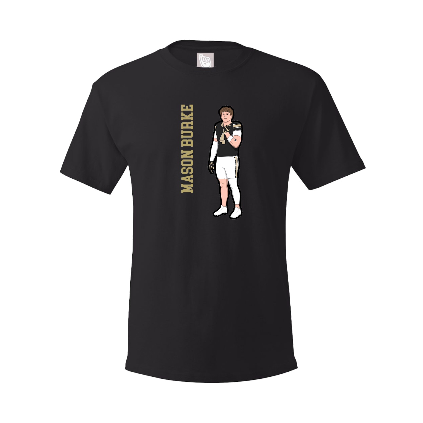 Tee — Name Vertical in Black