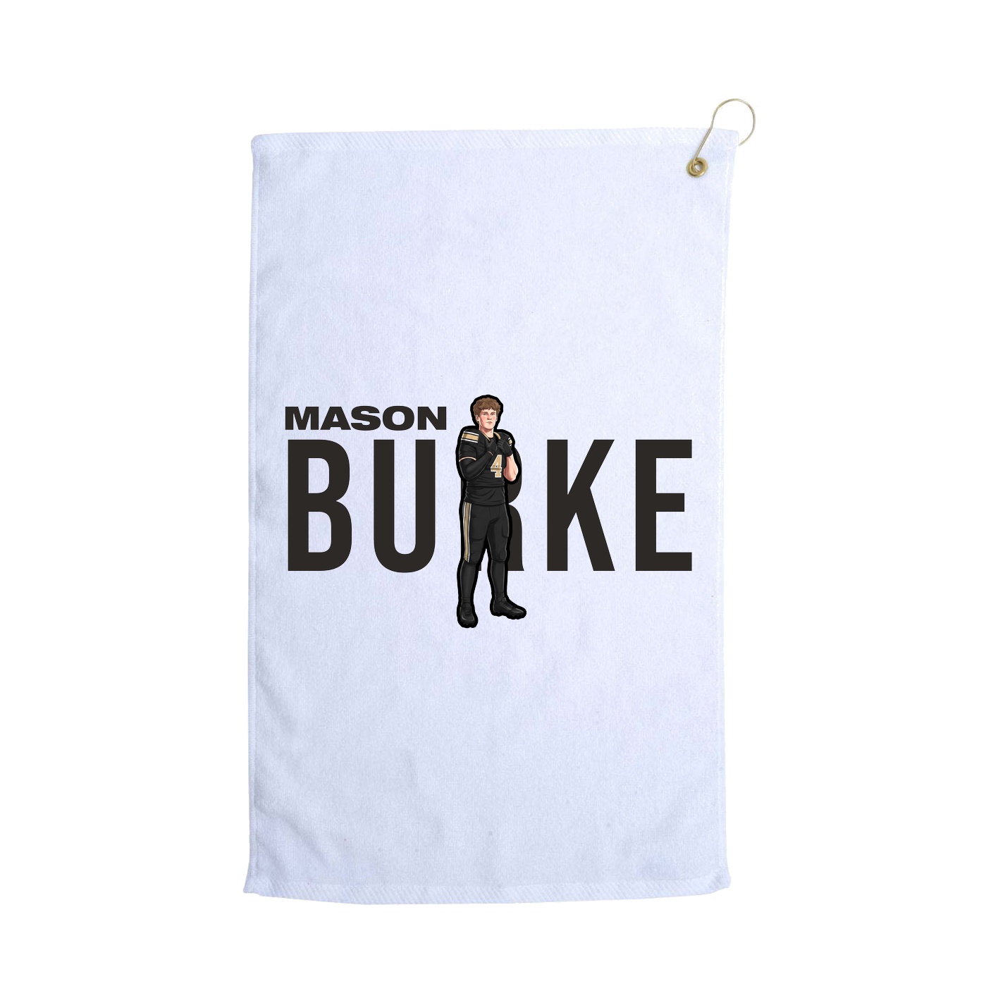 Golf Towel — Player Name in White
