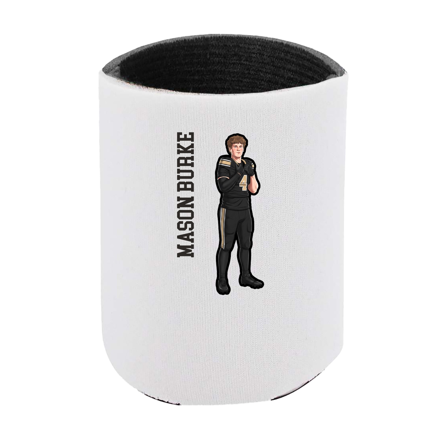 Can Holder — Name Vertical in White