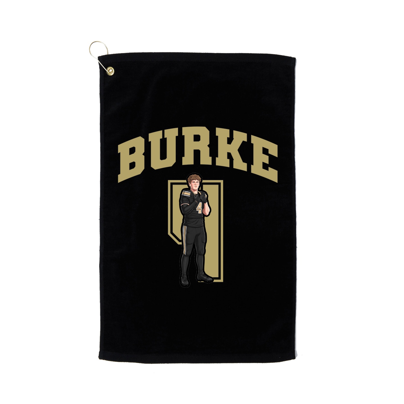 Golf Towel — Number in Black