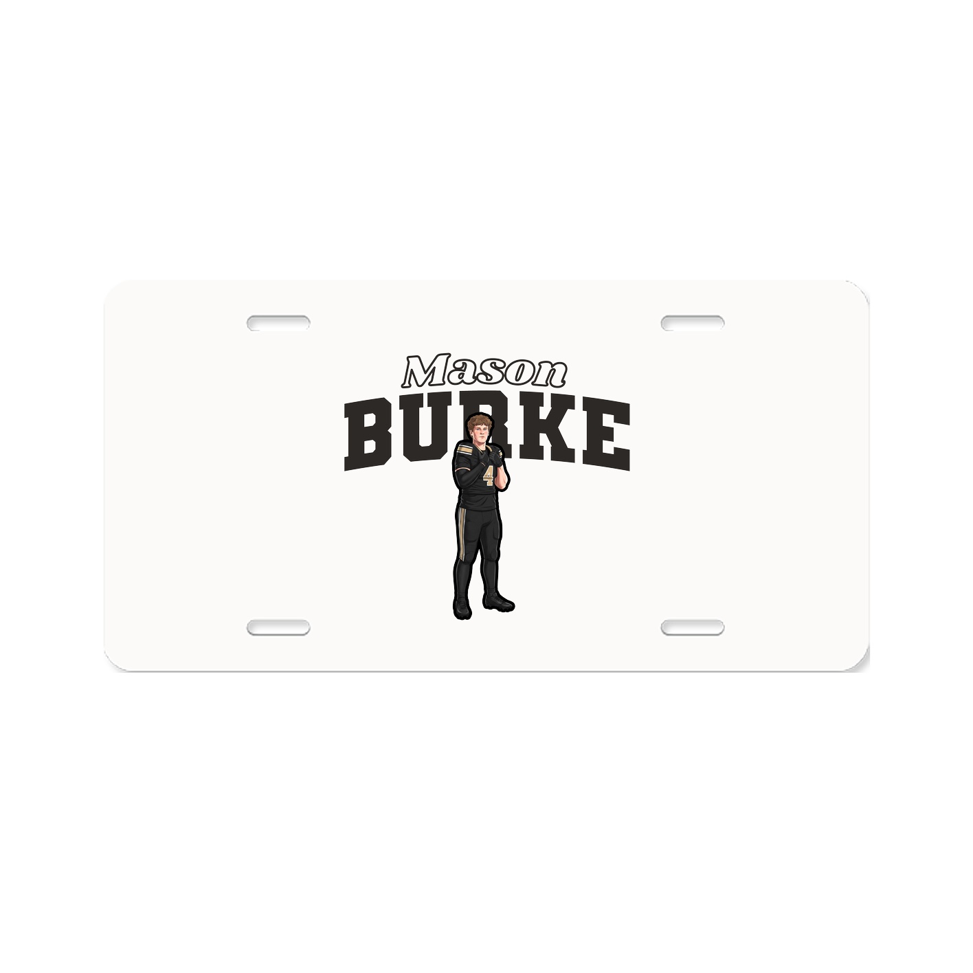 License Plate — Name Arch in Classic