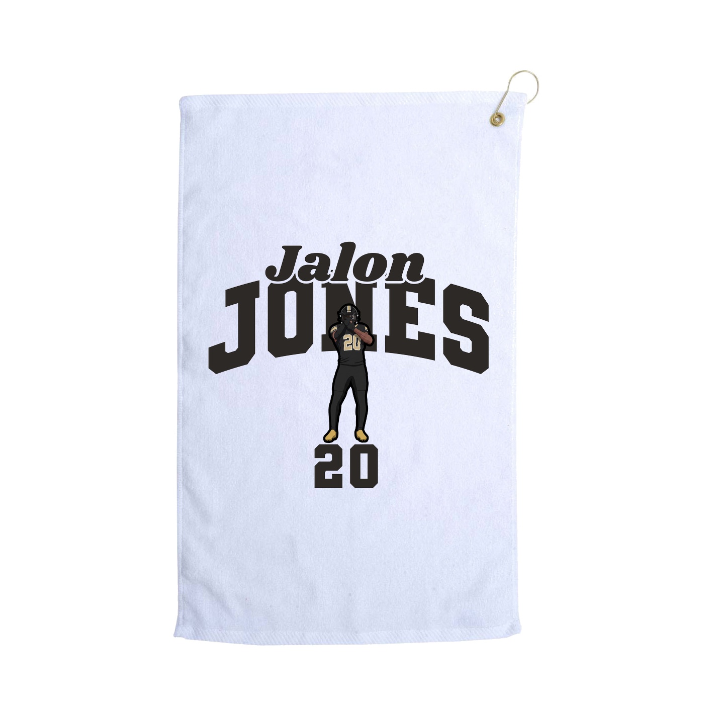 Golf Towel — Signature Arch in White