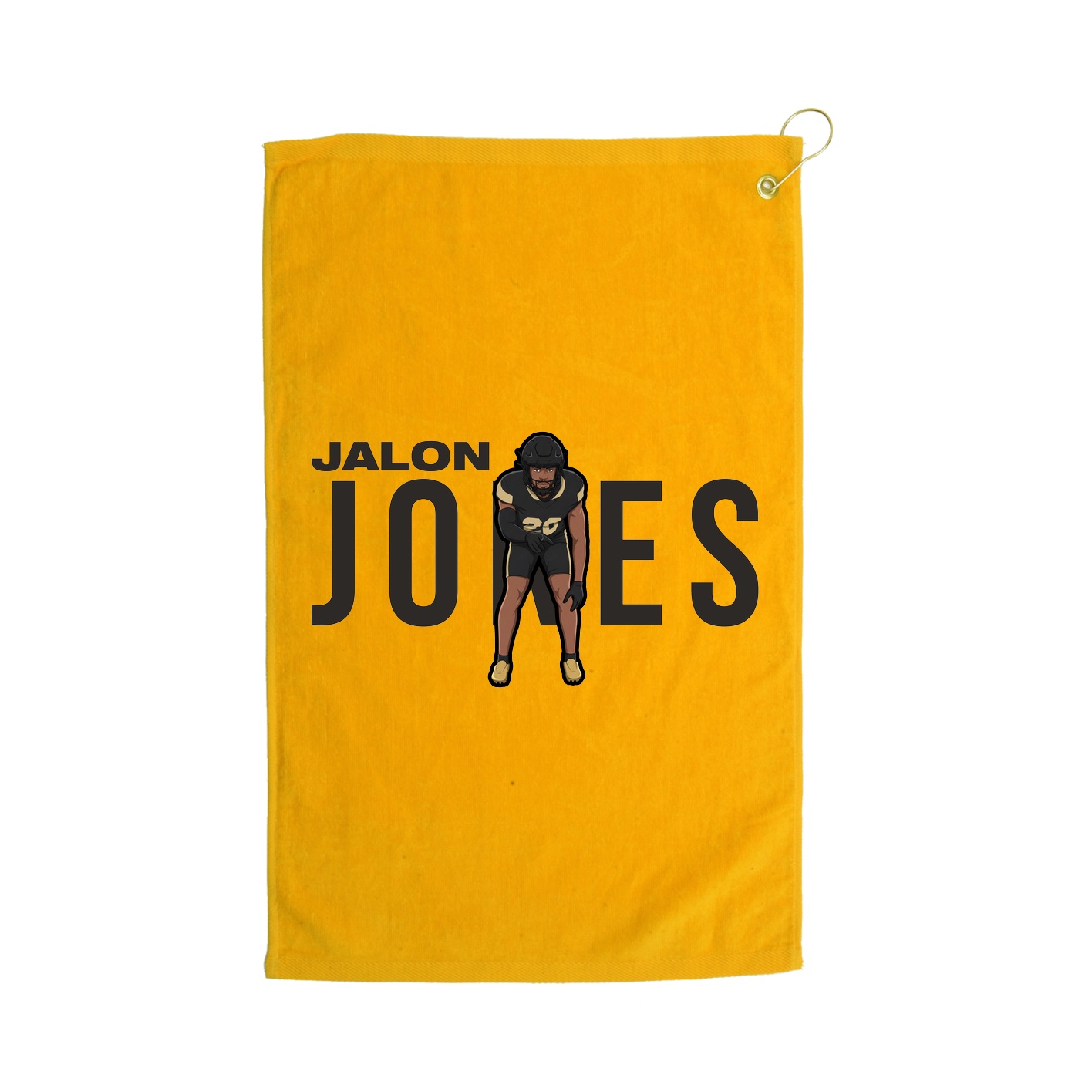 Golf Towel — Player Name in Gold