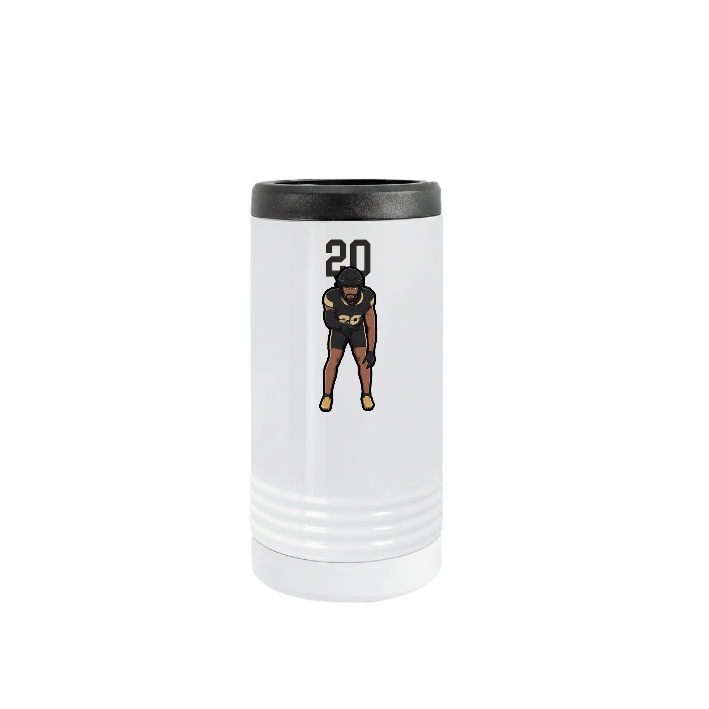 Slim Beverage Holder — Number Top in White