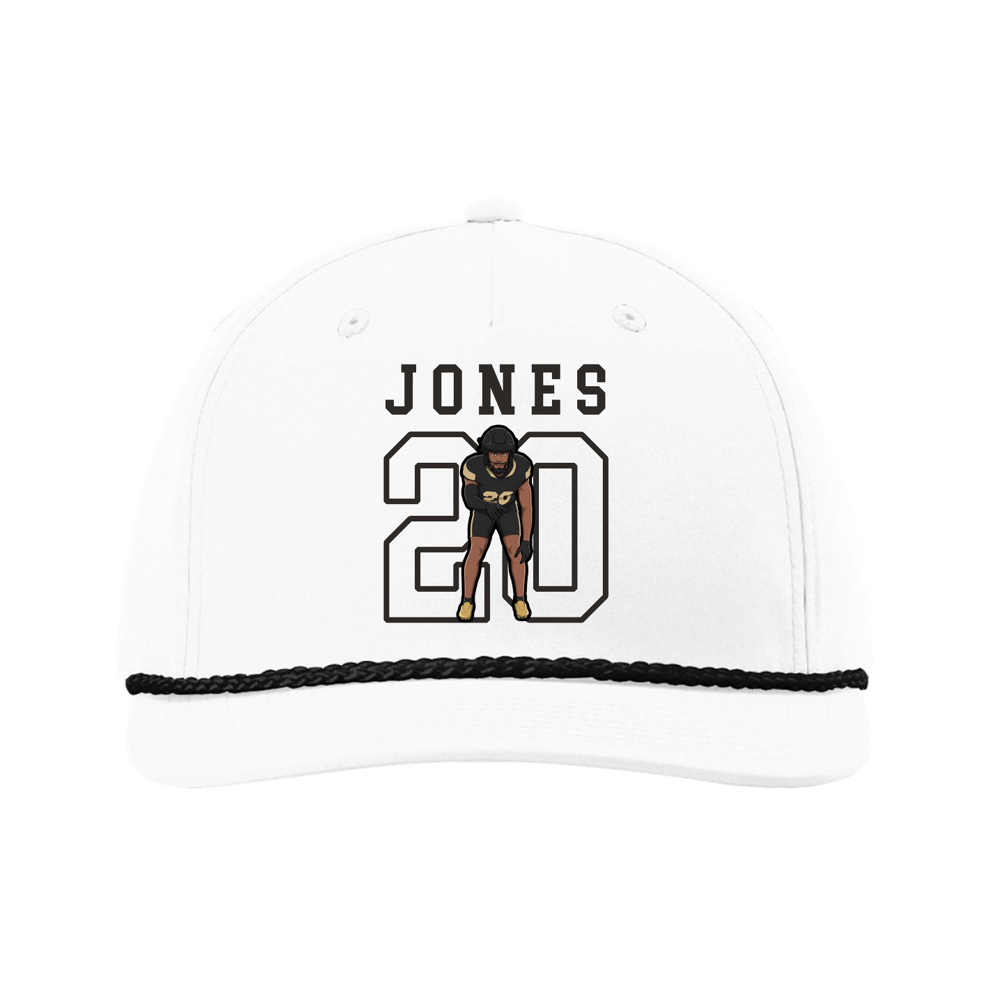 Five-Panel Classic Rope Cap — Shirsey in White