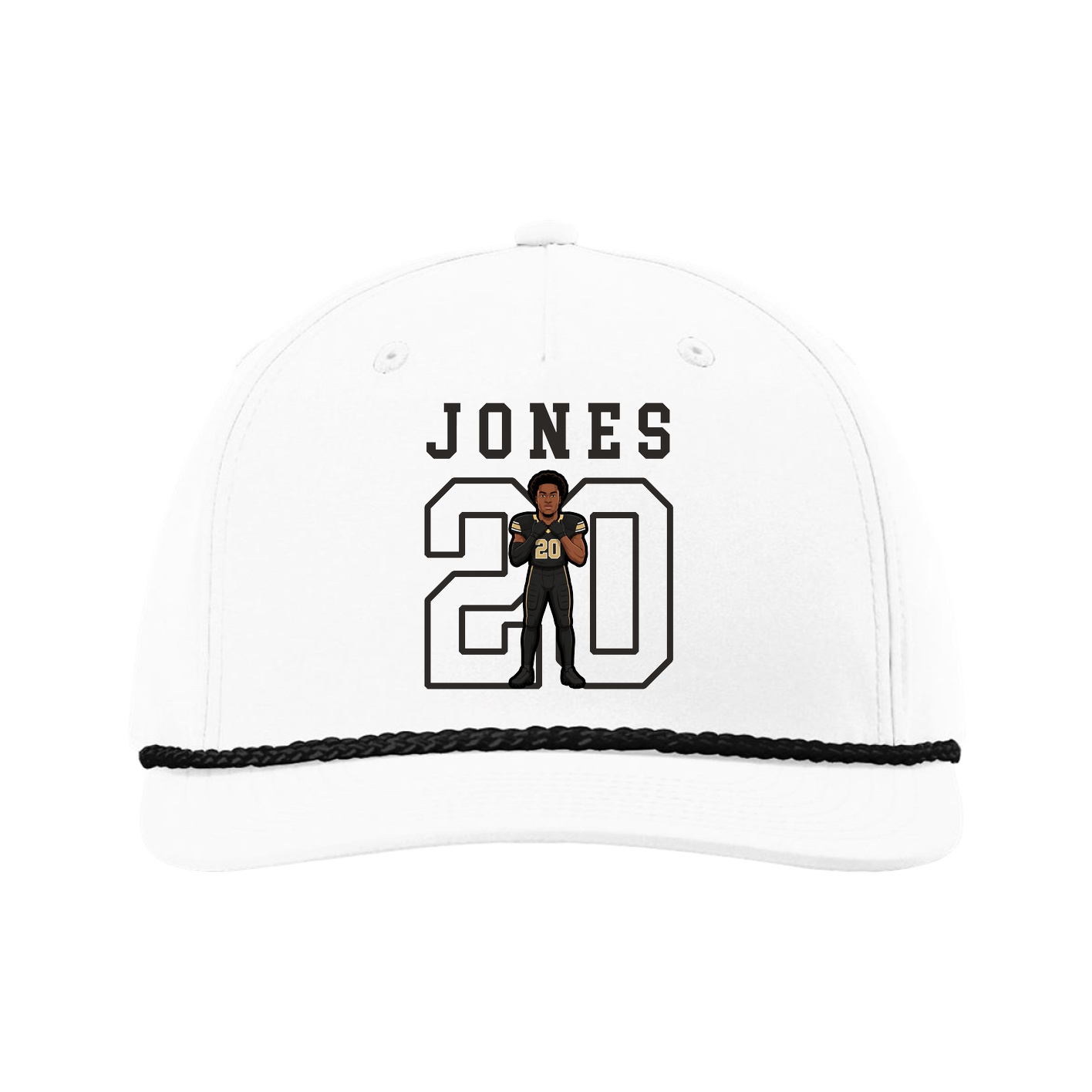Five-Panel Classic Rope Cap — Shirsey in White