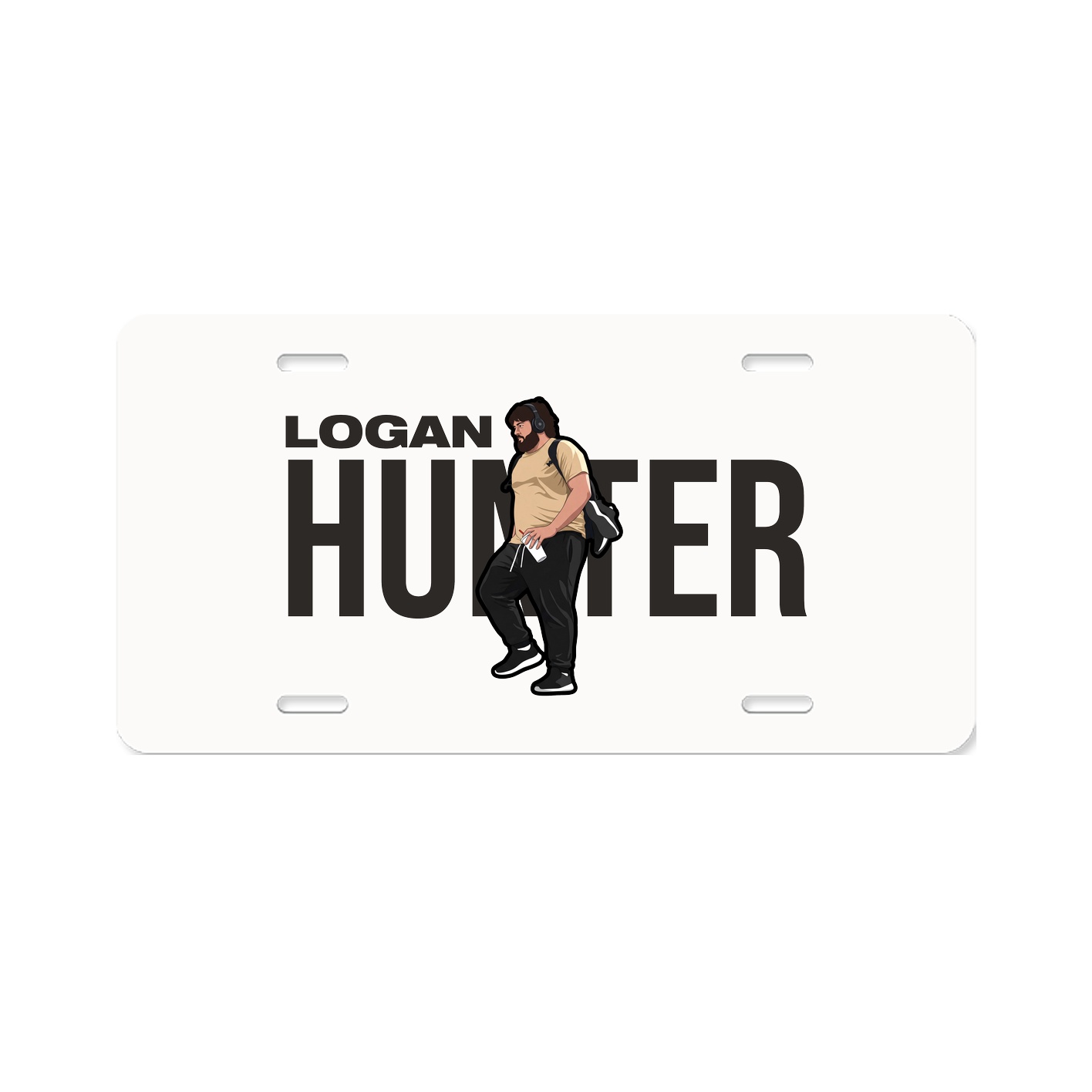 License Plate — Player Name in Classic