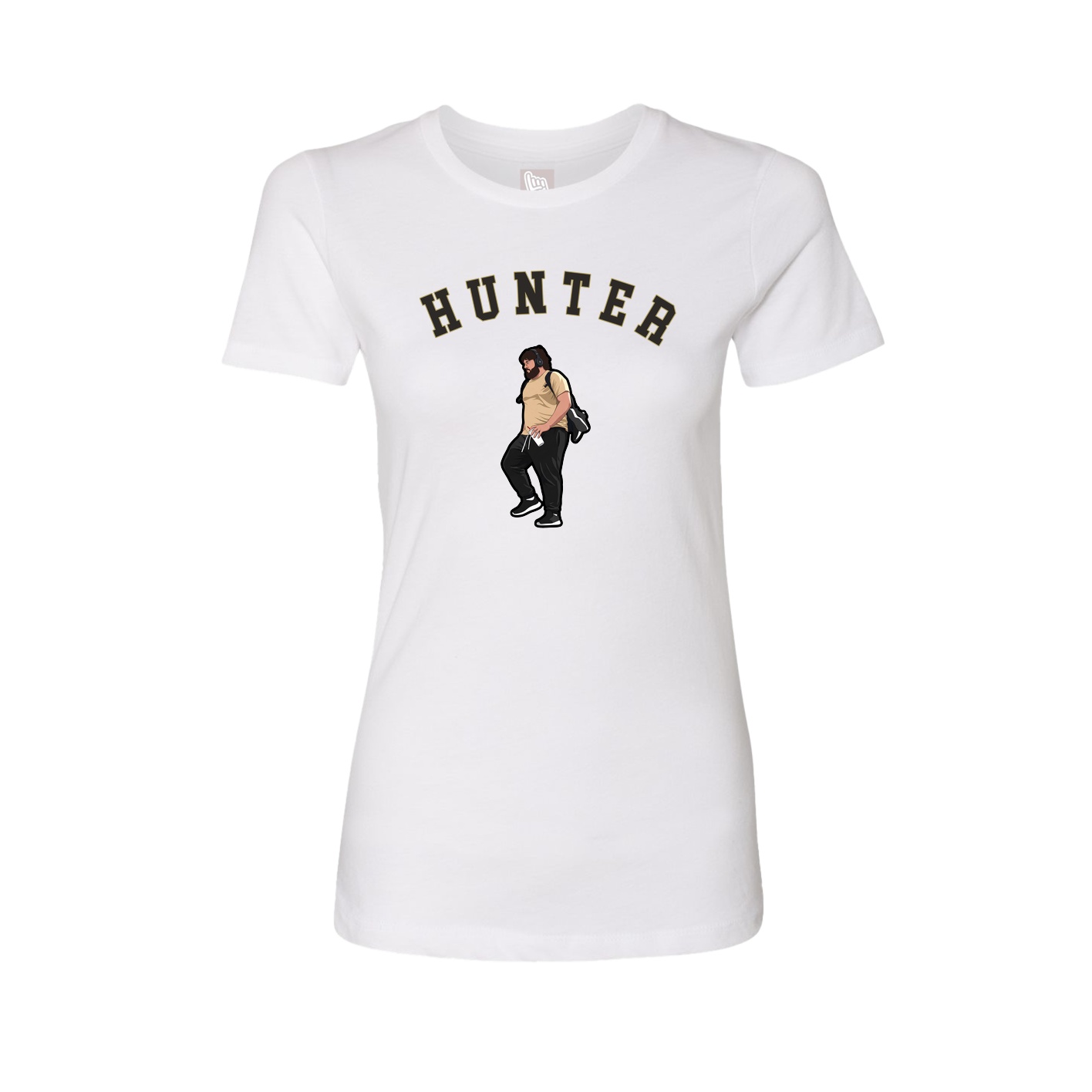Fitted Women's Tee — Shirsey Arch in White