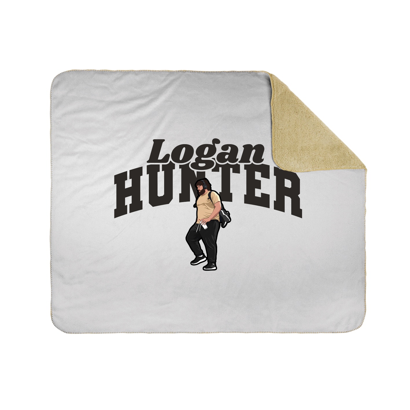 Throw Blanket — Signature Arch in White