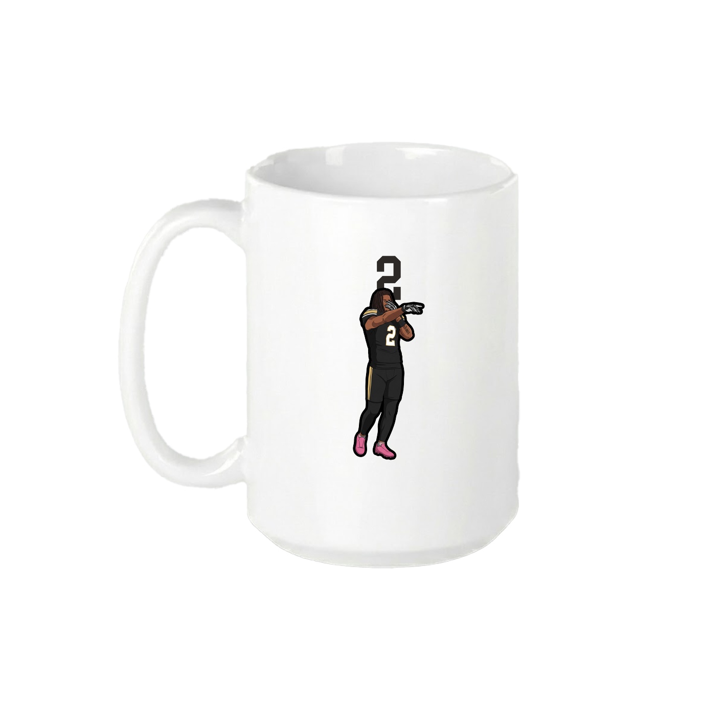 15oz Coffee Mug — Number Top in White