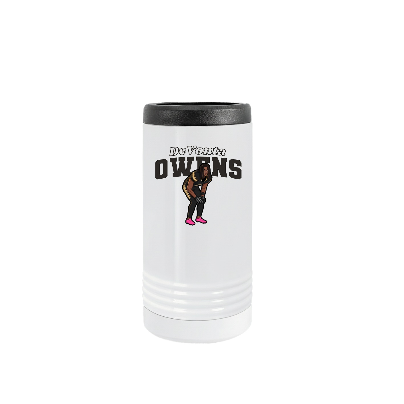 Slim Beverage Holder — Name Arch in White