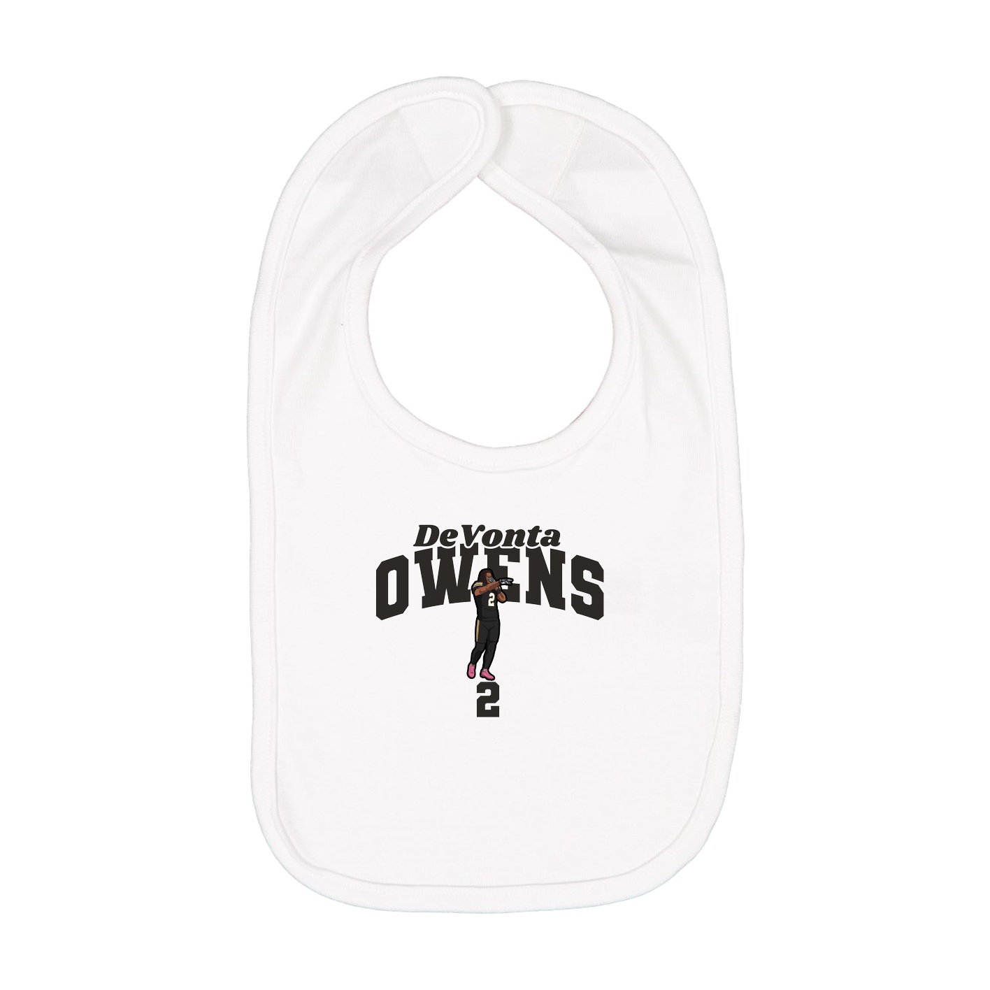 Infant Bib — Signature Arch in White