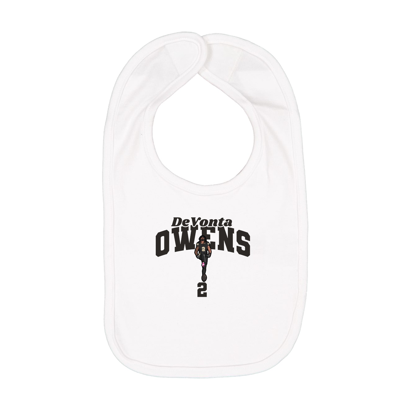 Infant Bib — Signature Arch in White
