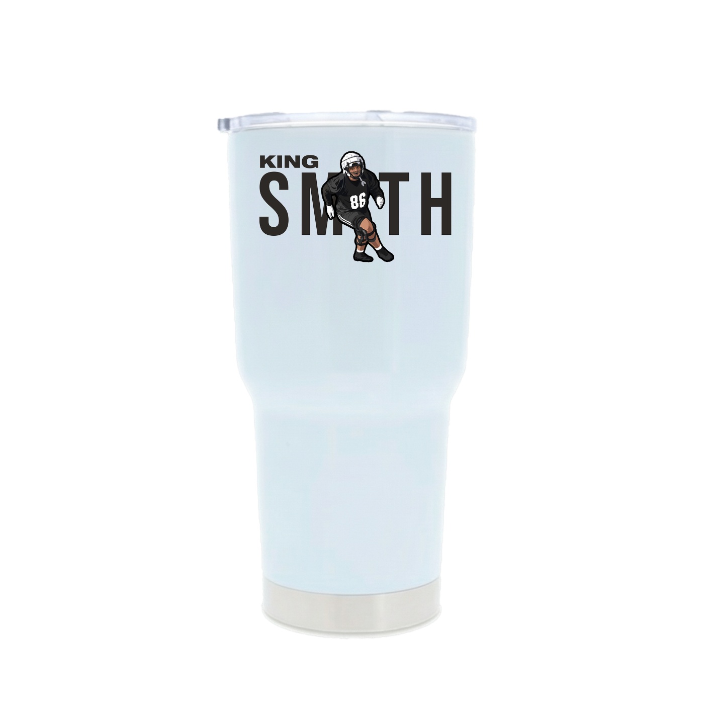 30oz Stainless Steel Tumbler — Player Name in White