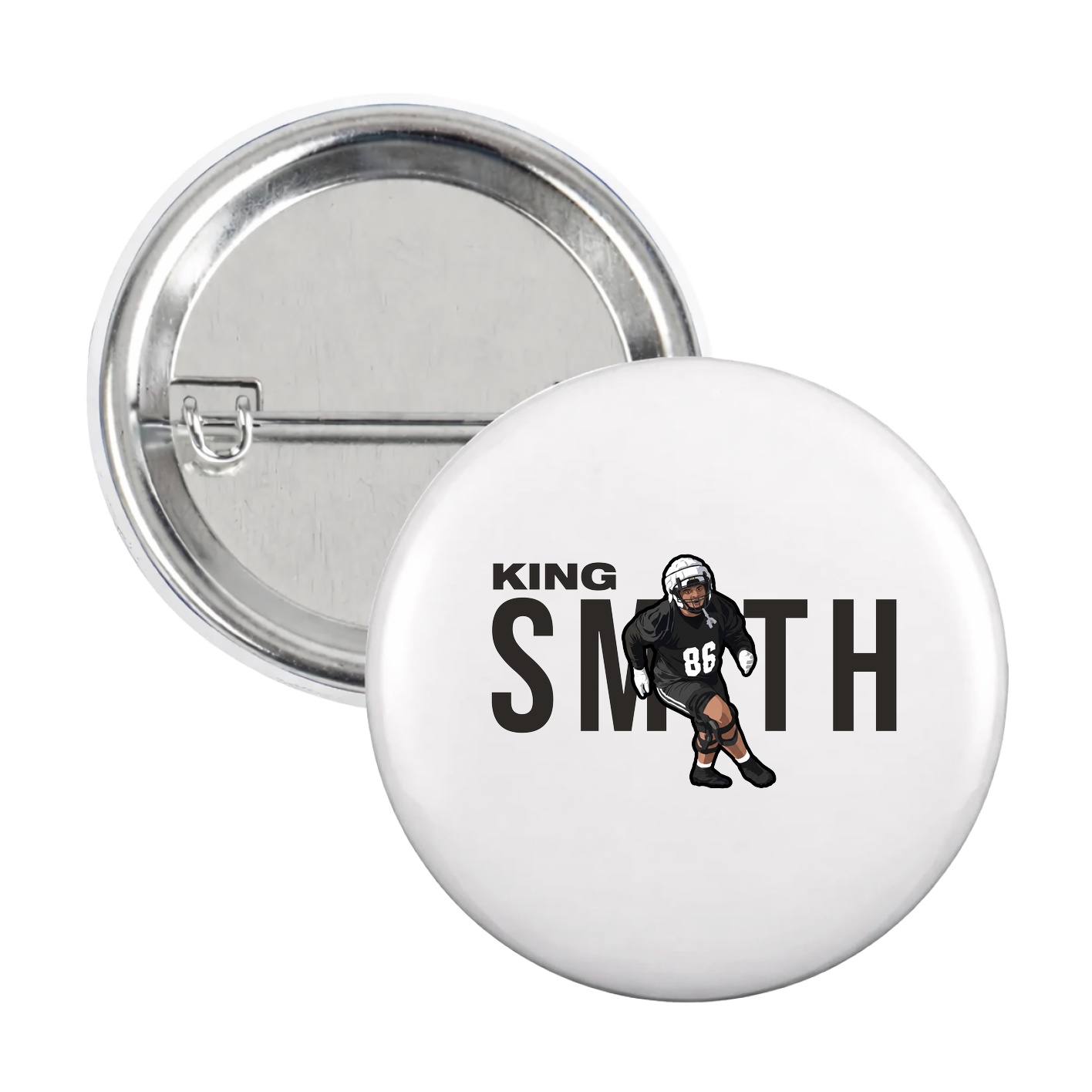 Game Day Button — Player Name in White