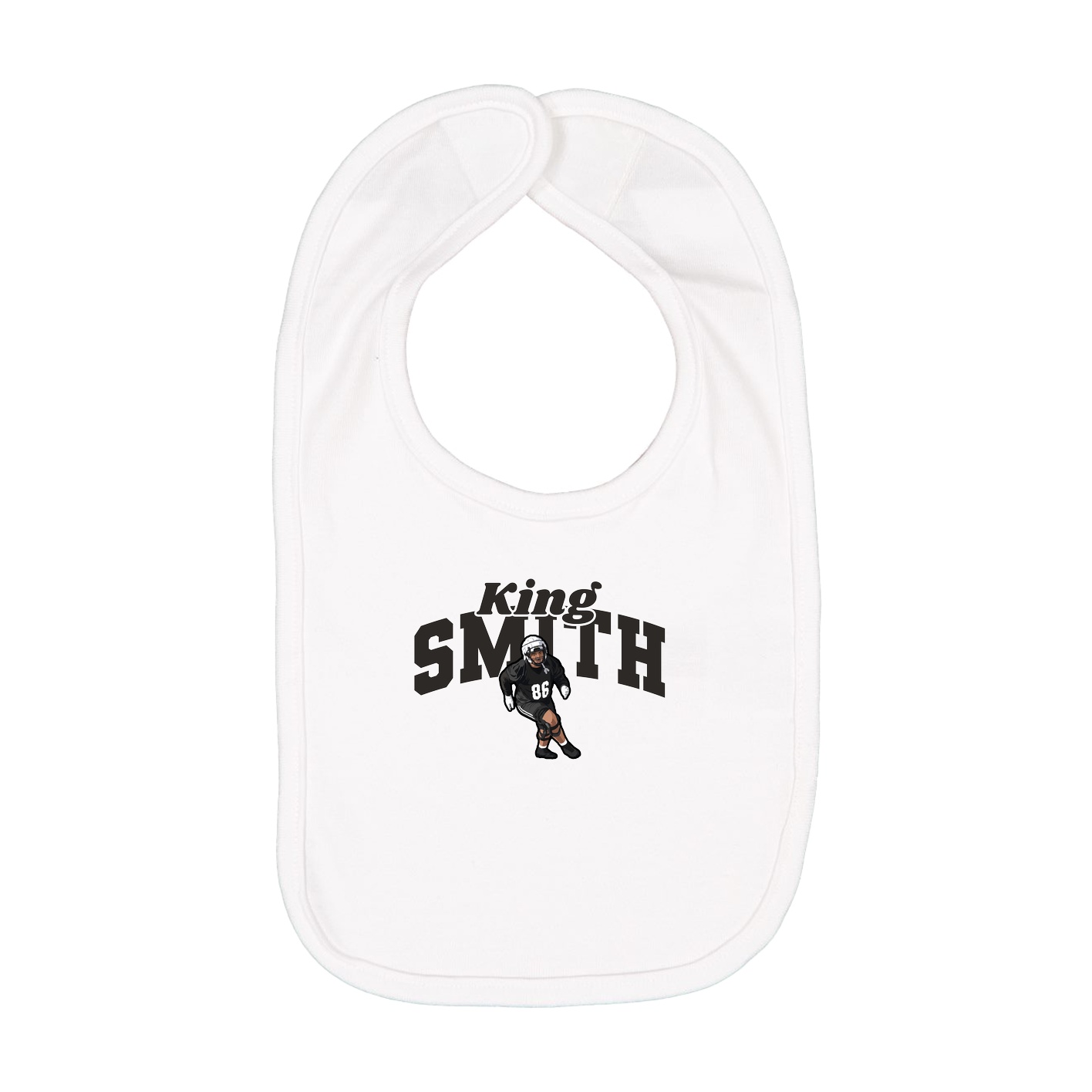 Infant Bib — Signature Arch in White