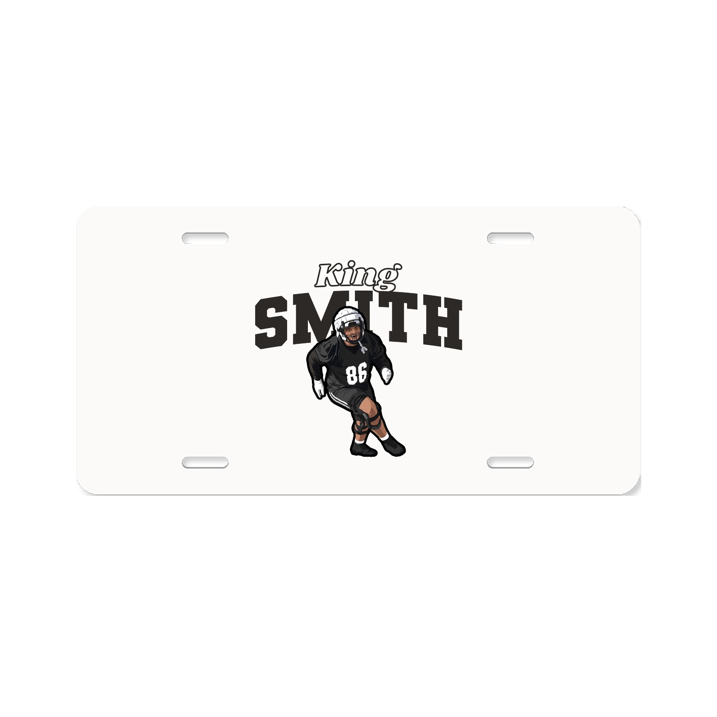 License Plate — Name Arch in Classic