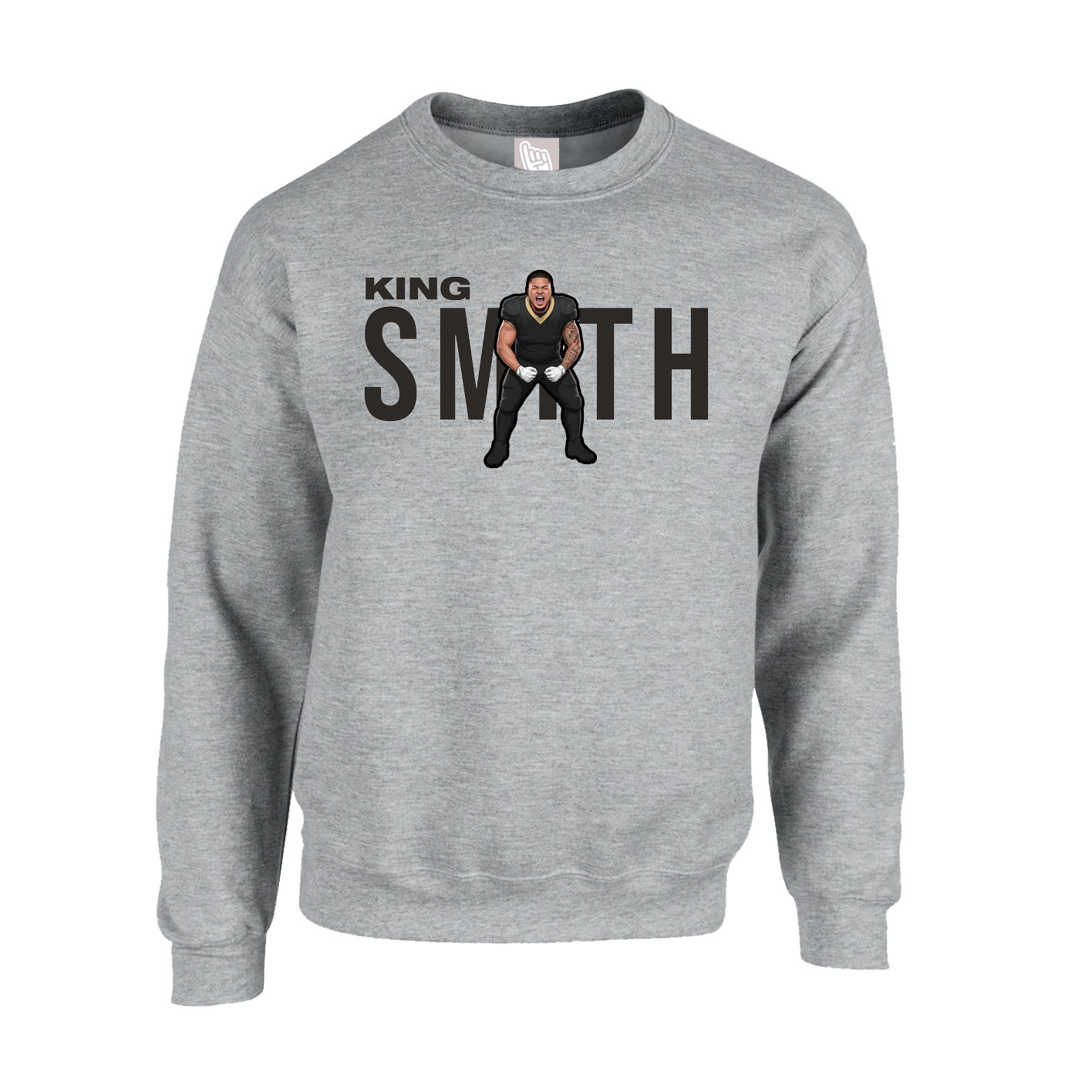 Fleece Crew — Player Name in Grey