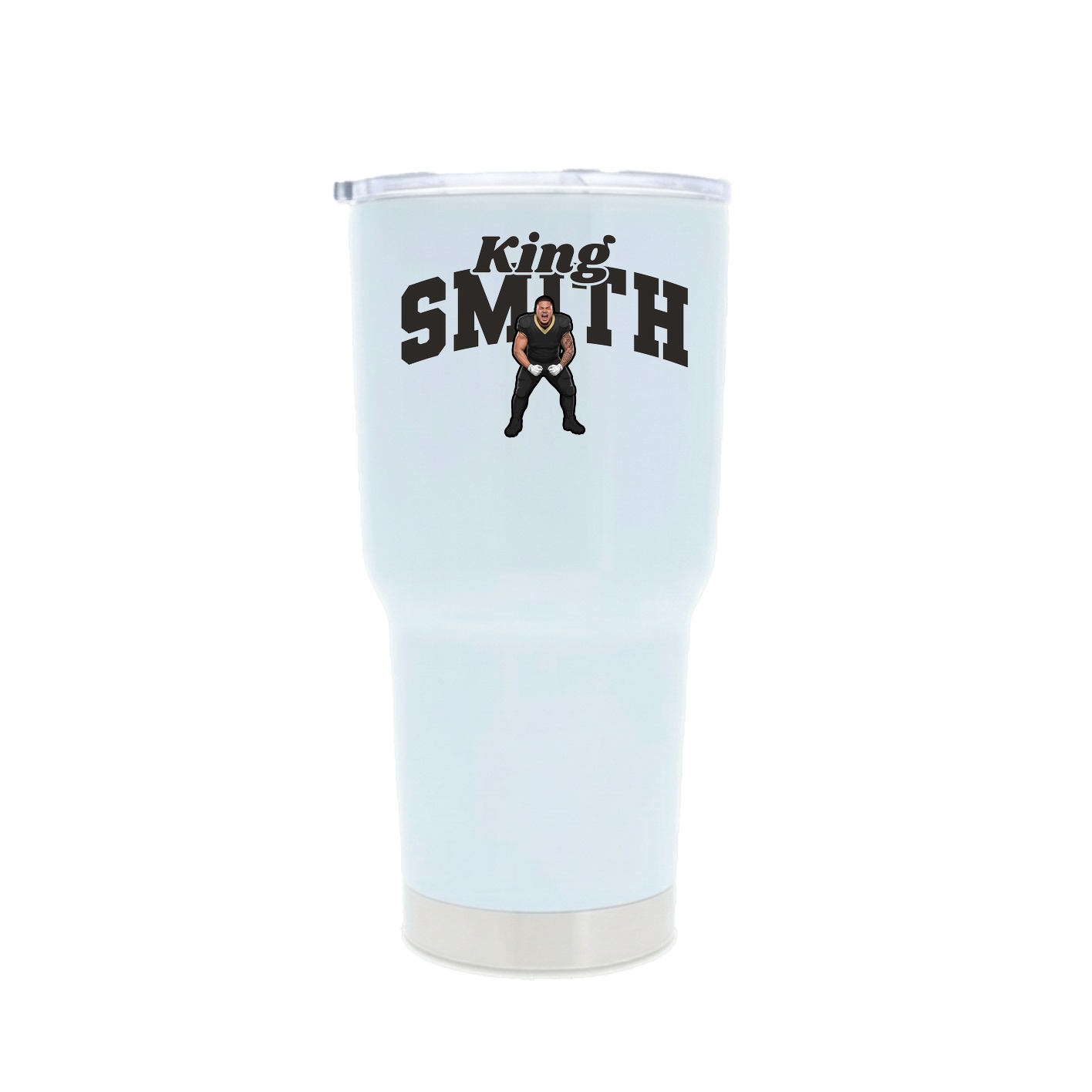 30oz Stainless Steel Tumbler — Signature Arch in White