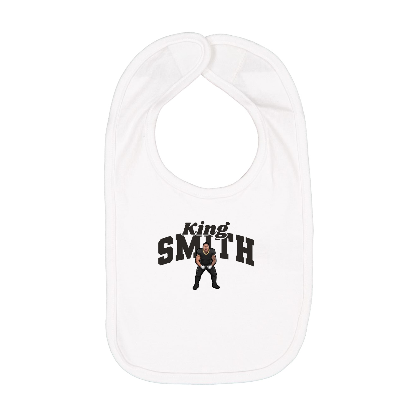 Infant Bib — Signature Arch in White
