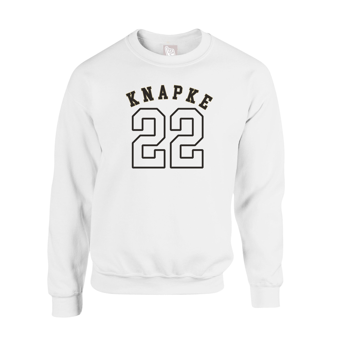 Fleece Crew — Shirsey Arch in White