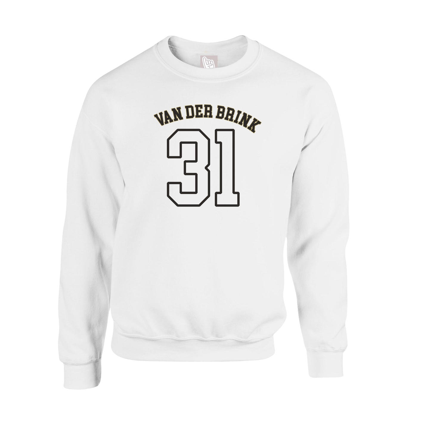 Fleece Crew — Shirsey Arch in White