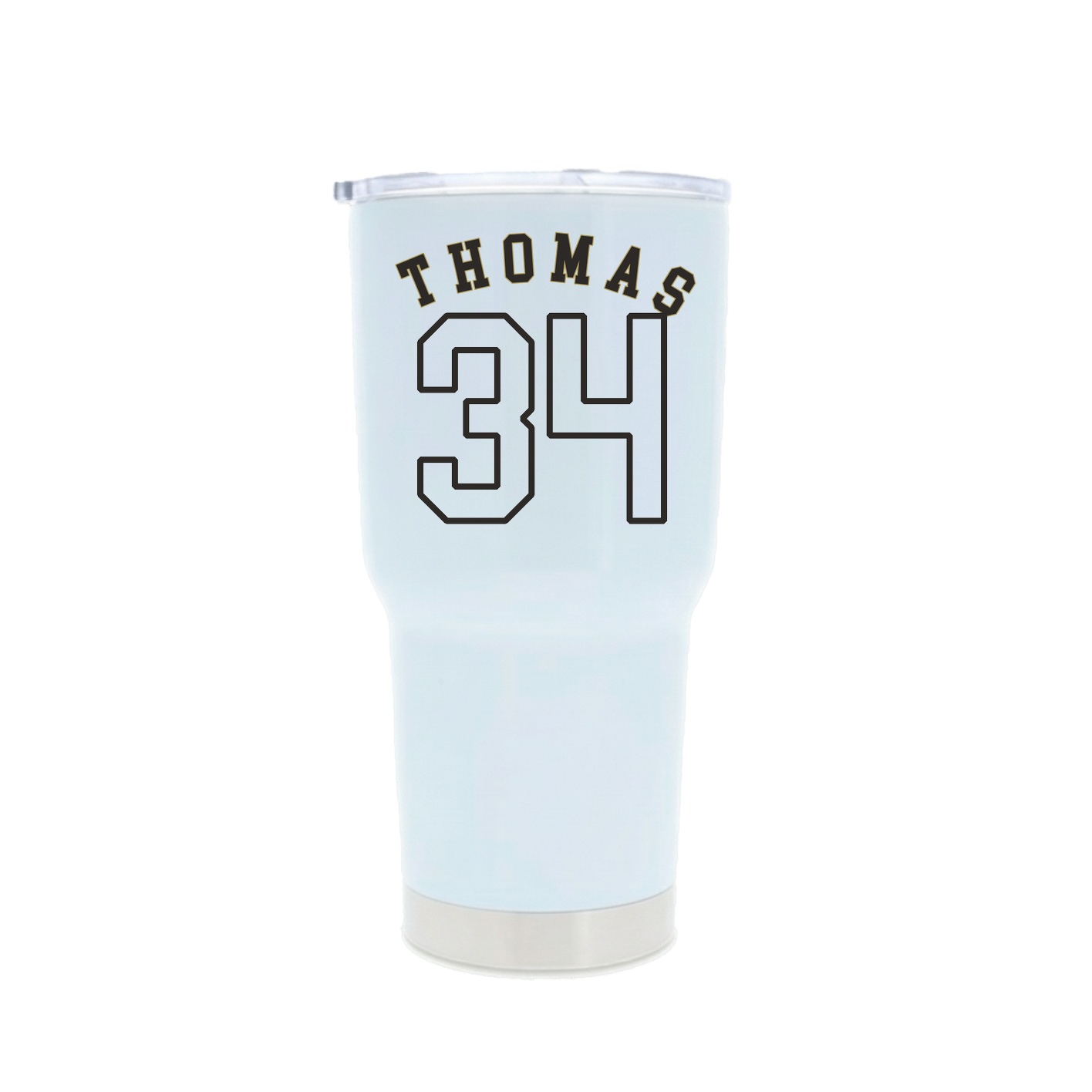 30oz Stainless Steel Tumbler — Shirsey Arch in White