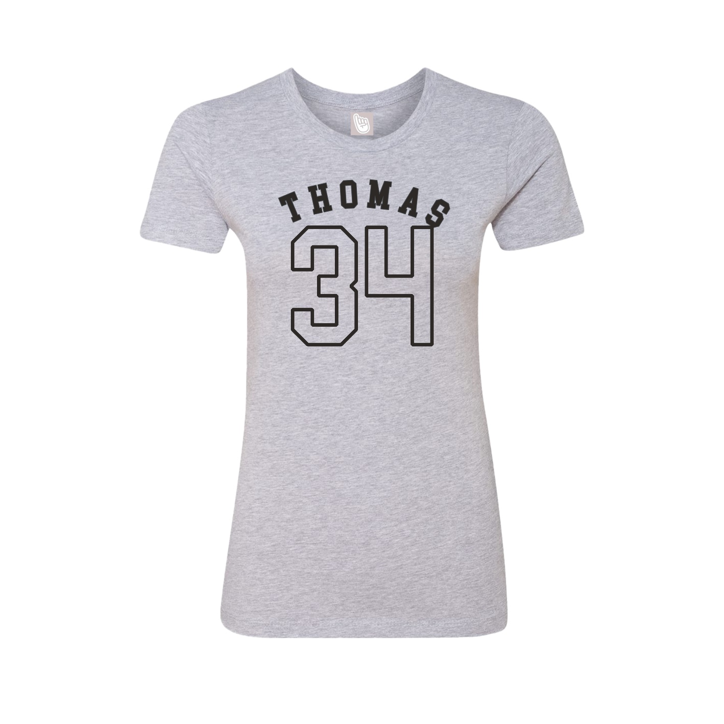 Fitted Women's Tee — Shirsey Arch in Grey